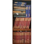 PUNCH, 37 volumes - late nineteenth early twentieth centuries - mixed bindings.