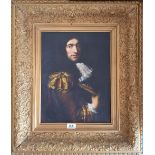 A.T.O. A COLOURED PORTRAIT of an 18th century gentleman, well framed. 23" x 26.5".