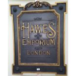 'HAWES EMPORIUM LONDON' SIGN.