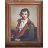 A.T.O. A COLOURED PRINT of a young gentleman in a period frame. 25.5" x 30.5".