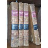 WILLIAM ROBERTSON'S WORKS - Emperor Charles V, London 1809, 4 vols, 11th ed, diced leather, 8vo.