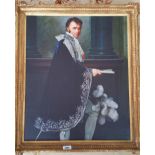 A.T.O. A COLOURED PRINT of a gentleman, in a gilt frame. 23.5" x 27.5".