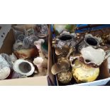 A BOX LOT OF VICTORIAN & LATER VASES, ETC (a/f).