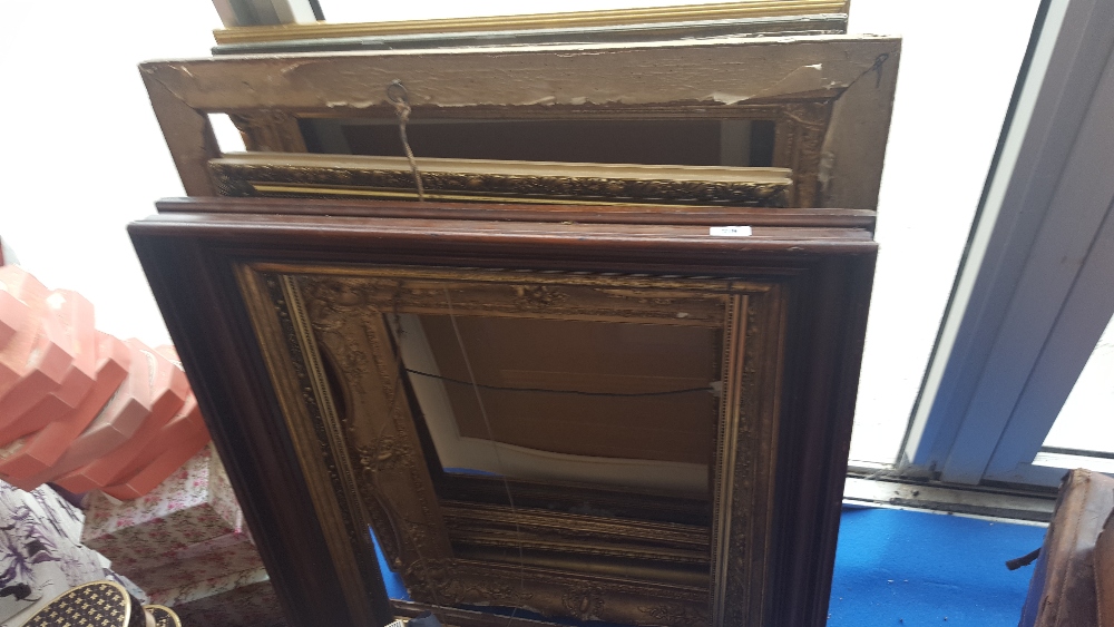 A LARGE QUANTITY OF PICTURE FRAMES, 19th century and later.