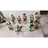 A Group of Miniature Porcelain Figures.