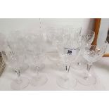 A Good Set of Six Wine Glasses & Six Further Smaller.