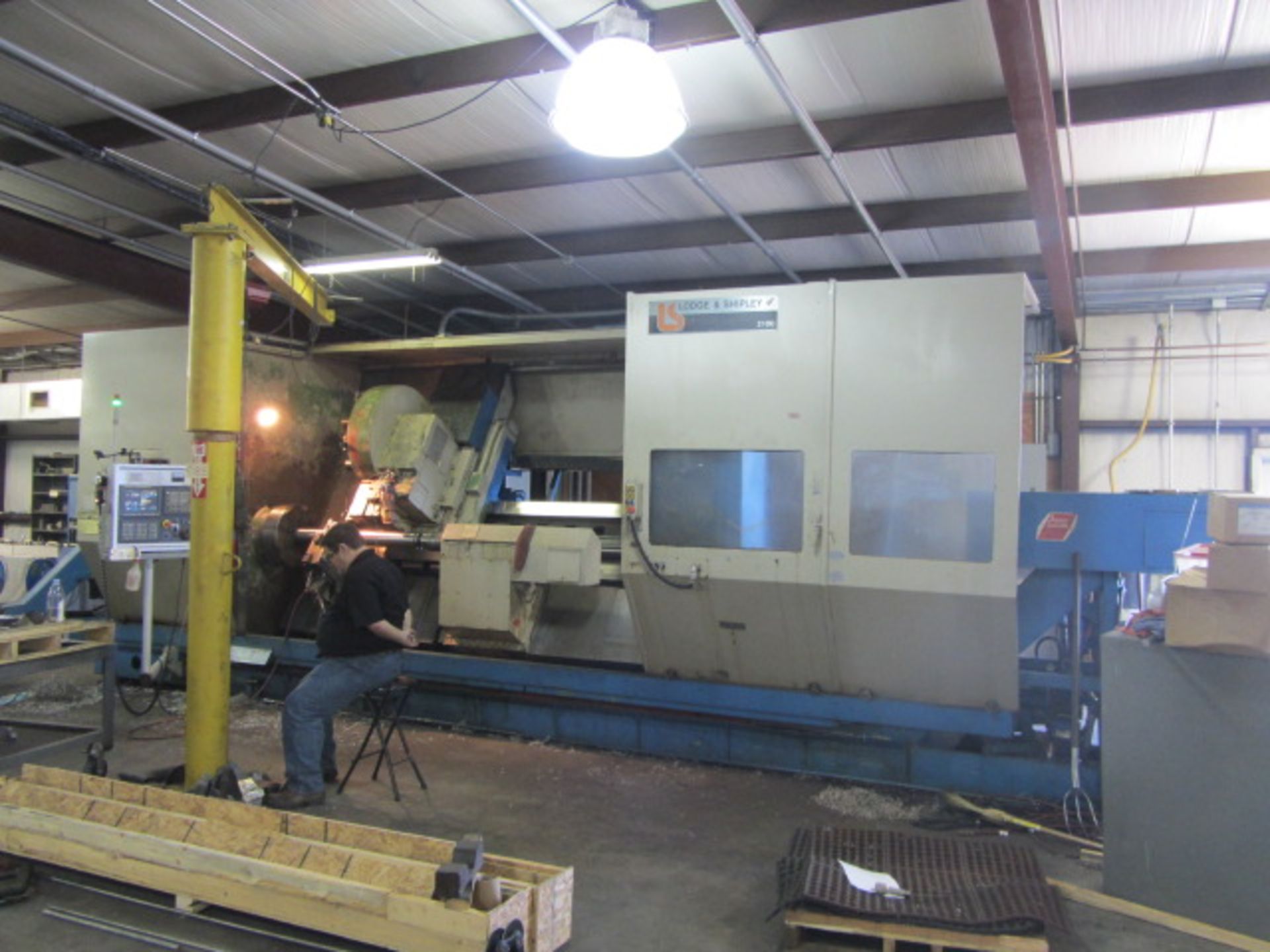 Lodge & Shipley Model 2100 2-Axis CNC Turning Center with 22-1/4'' Swing Over Bed x 120'' Center