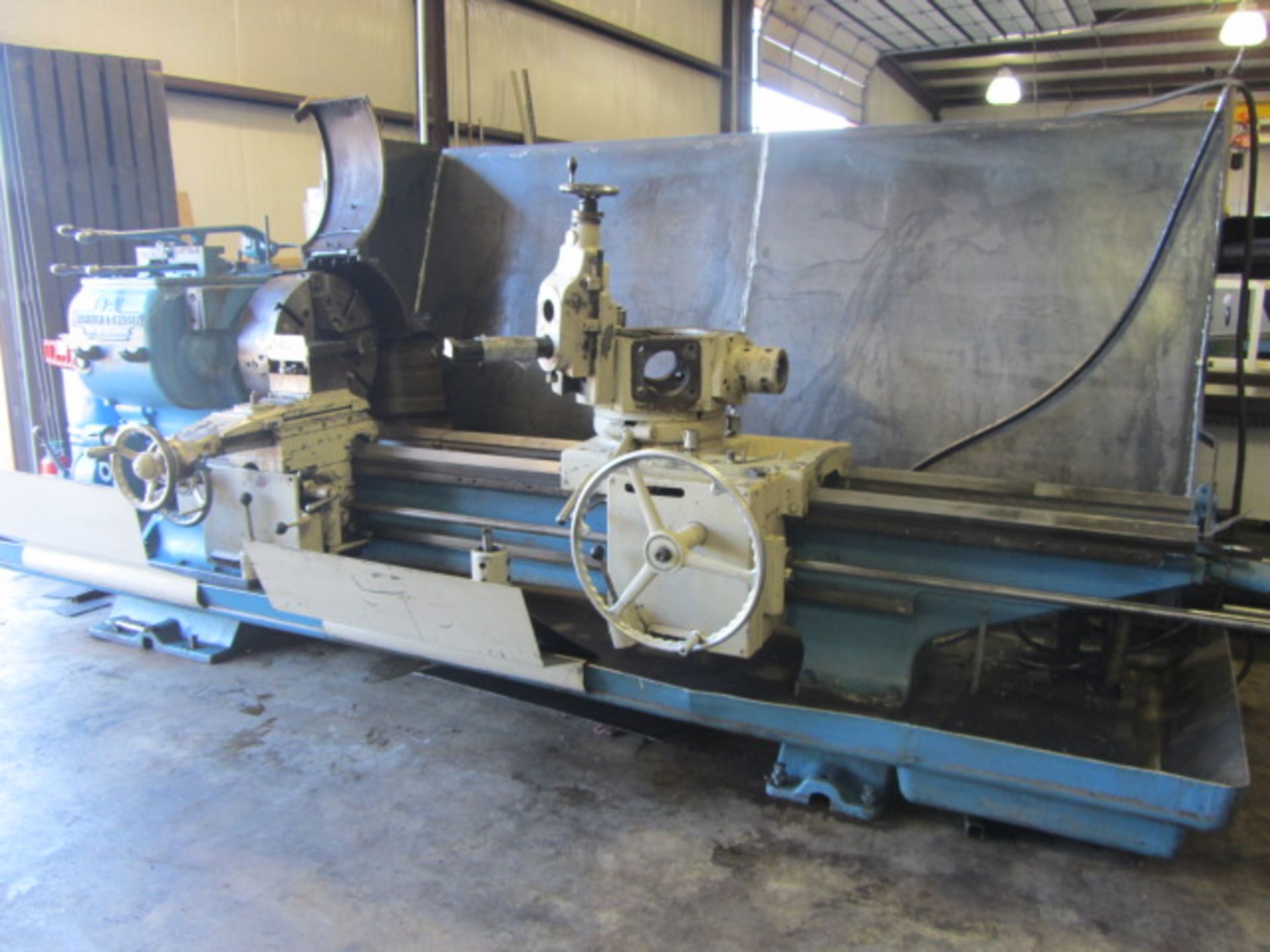 Warner & Swasey Model 3-A Lathe with 21'' 4-Jaw Chuck, 6-1/8'' Thru Hole, 15 HP, Power Cross - Image 6 of 10