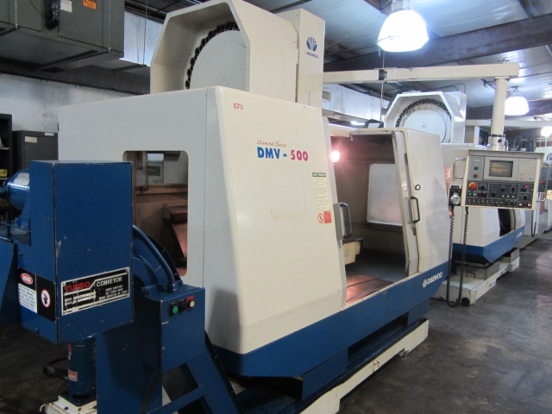 Daewoo Model DMV-500 Diamond Series CNC Vertical Machining Center with 20'' x 47'' Table, 32'' X- - Image 5 of 6