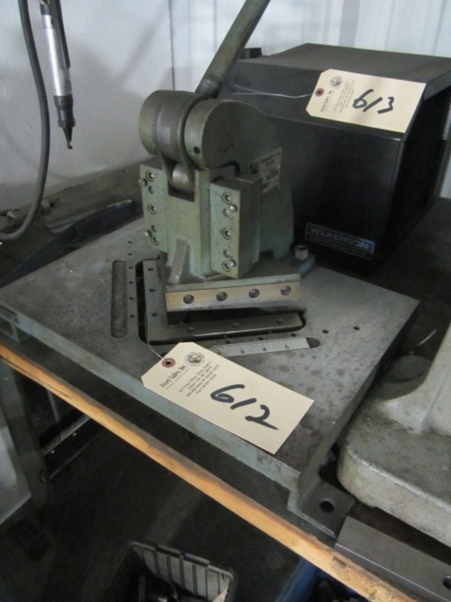 Roper Whitney Model 100 16 Gauge Bench Press, sn:7-89