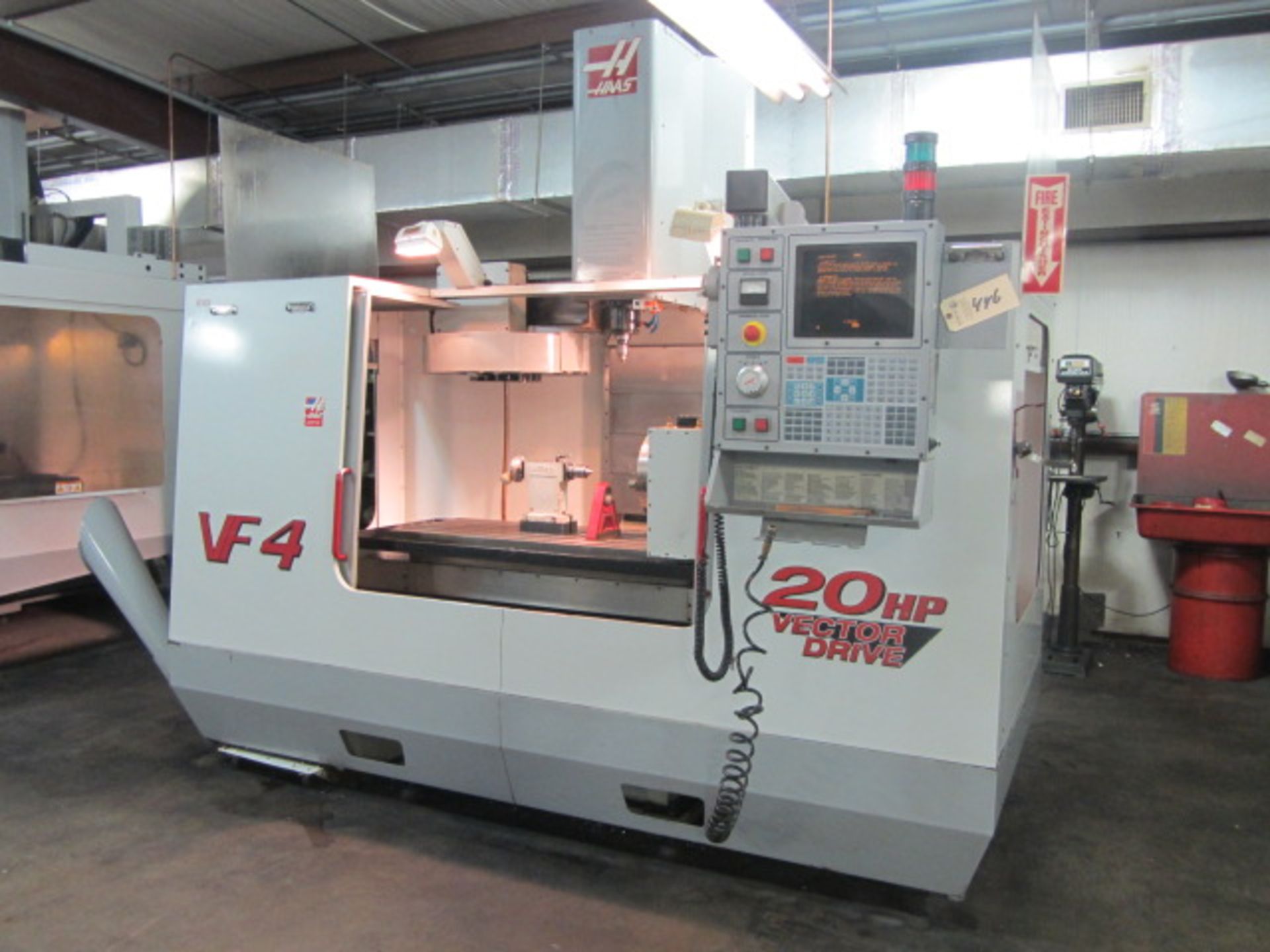 Haas Model VF-4 CNC Vertical Machining Center with 18'' x 52'' Table, 50'' X-Axis, 20'' Y-Axis, 25'' - Image 7 of 7