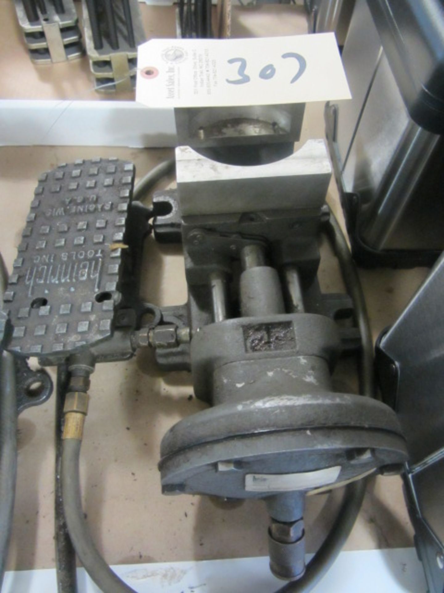 Heinrich Pneumatic Vise with Foot Actuator
