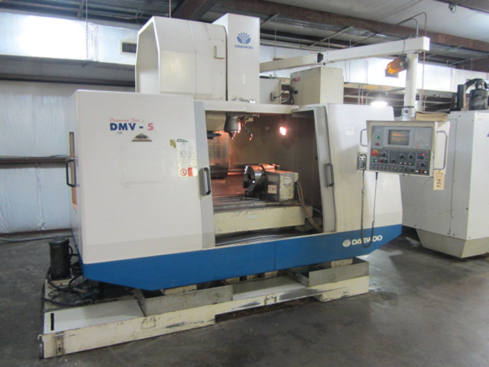 Daewoo Model DMV-500 Diamond Series CNC Vertical Machining Center with 20'' x 47'' Table, 32'' X-