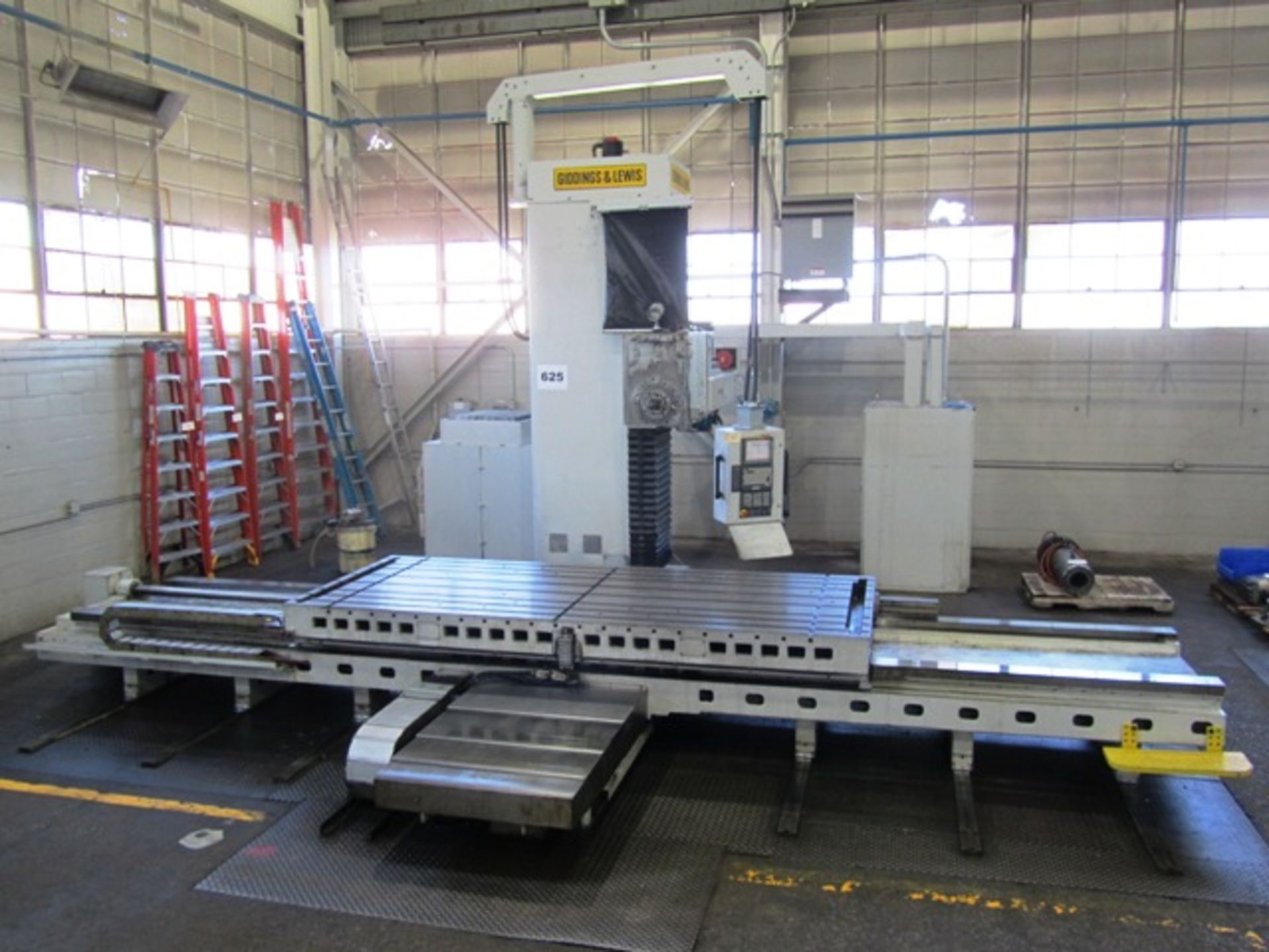Giddings & Lewis Model G60T 6'' CNC Table Type Horizontal Boring Mill with 60'' x 144'' Table, 144''