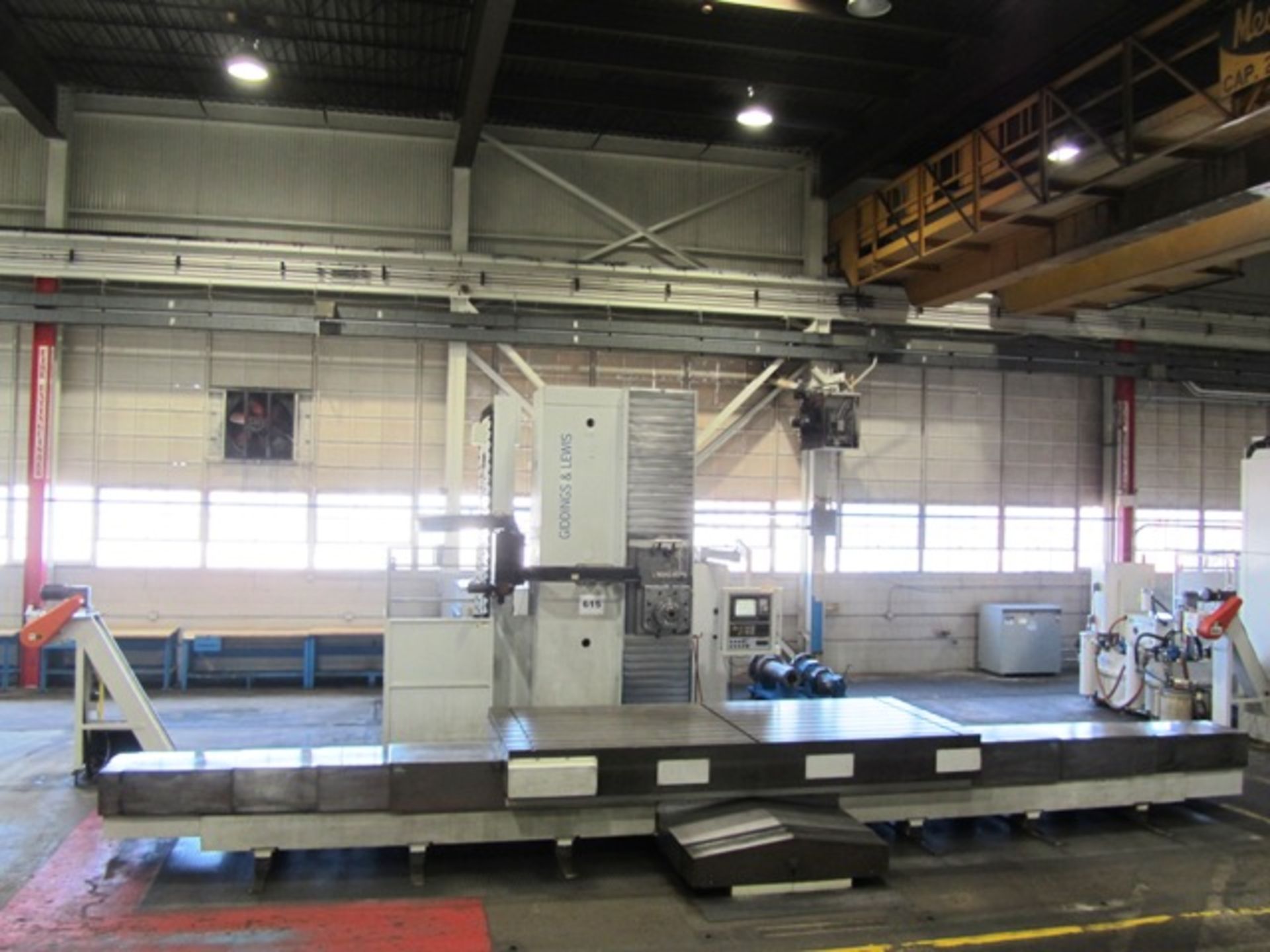 Giddings & Lewis Model PT 1800 6.1'' CNC Table Type Horizontal Boring Mill with 71'' x 165''