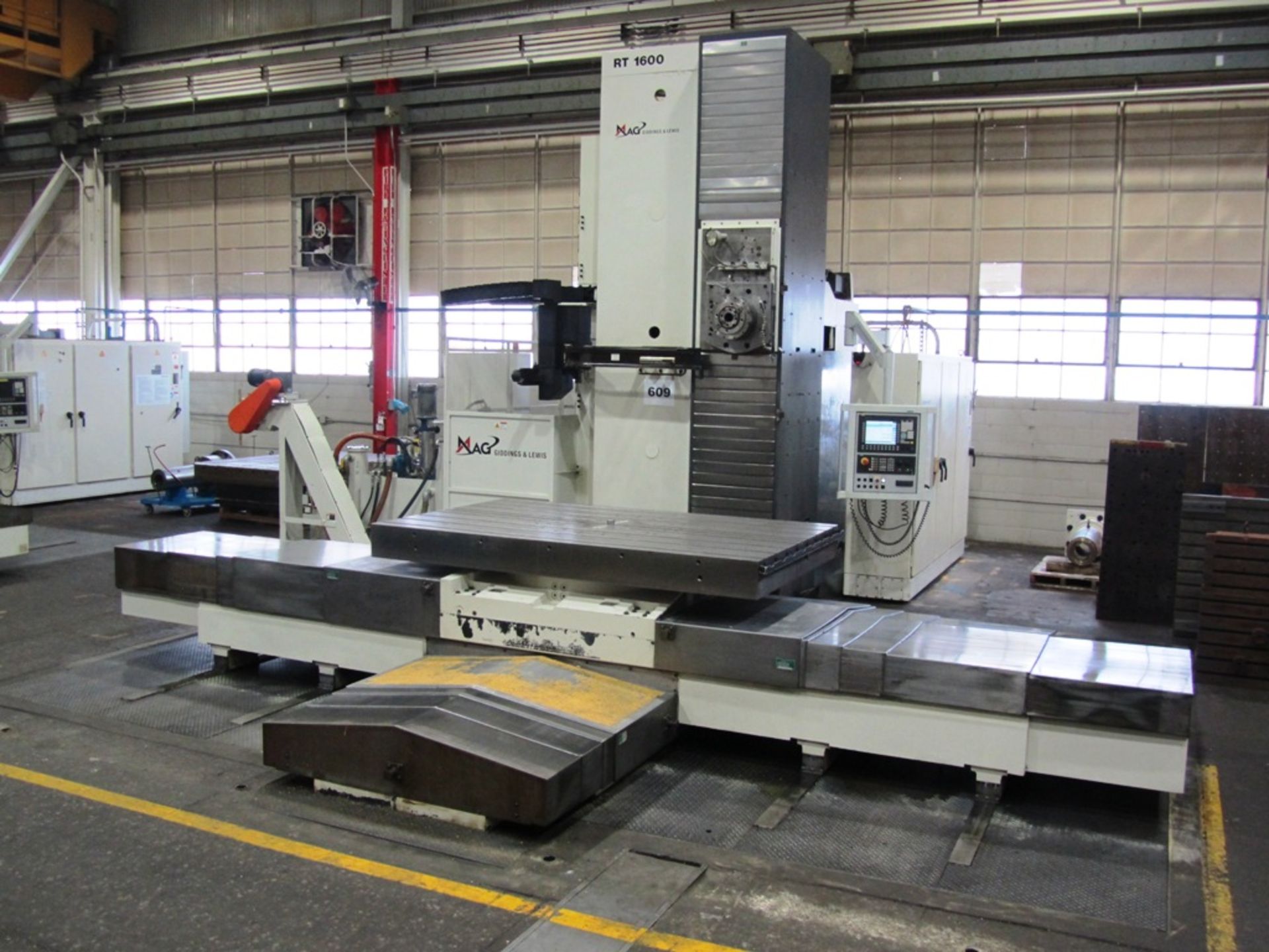 Vanguard 6.3'' CNC Table Type Horizontal Boring Mill with 78'' x 98'' 360,000 Position B-Axis Rotary - Image 5 of 5
