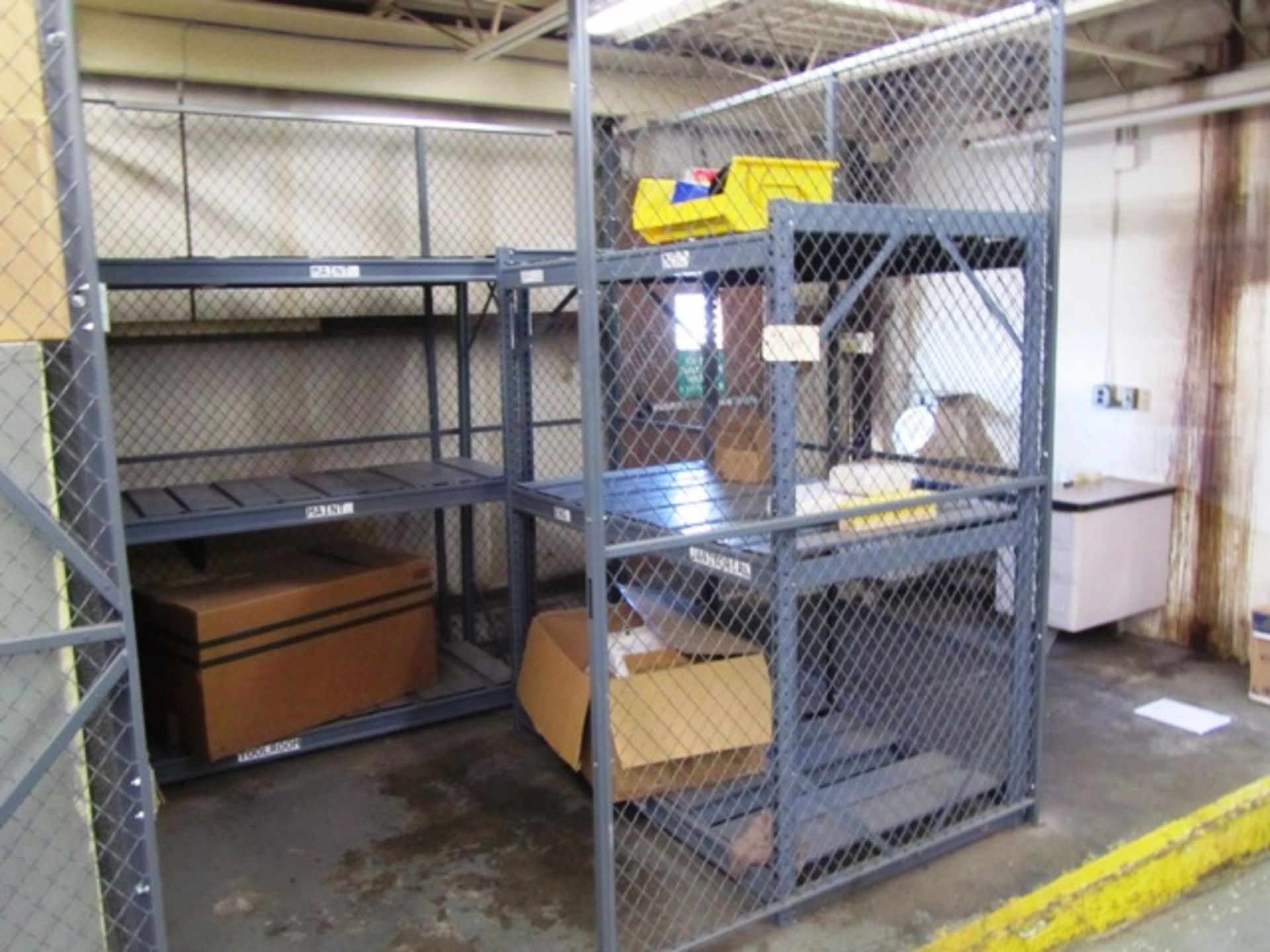 2 Sections of Racking (in cage)