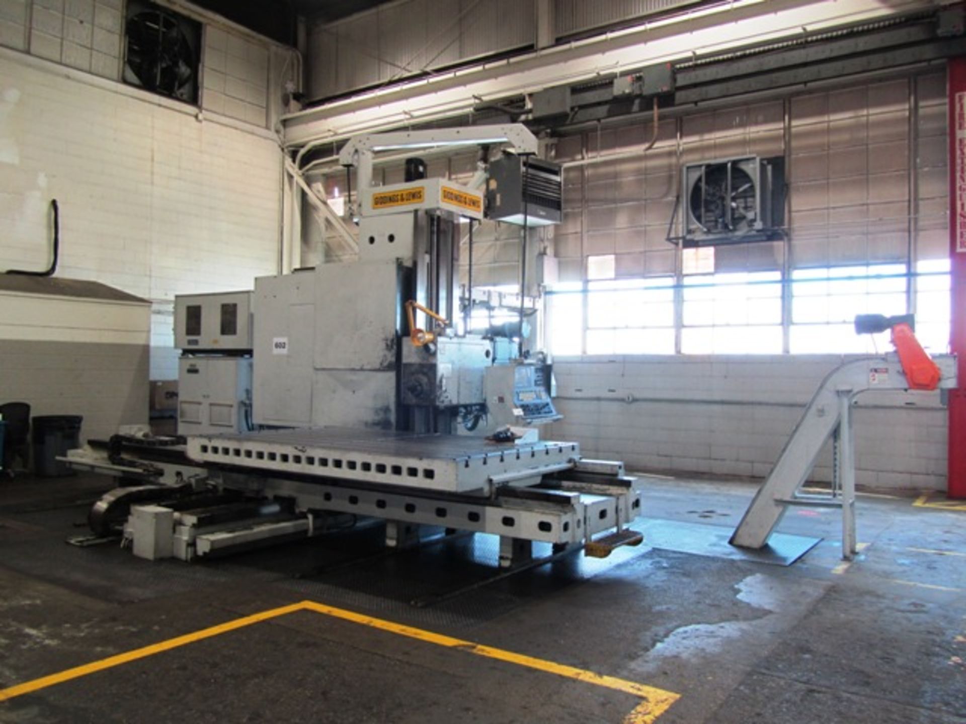 Giddings & Lewis Model G60TX 6'' CNC Table Type Horizontal Boring Mill with 72'' x 120'' Table, - Image 3 of 4