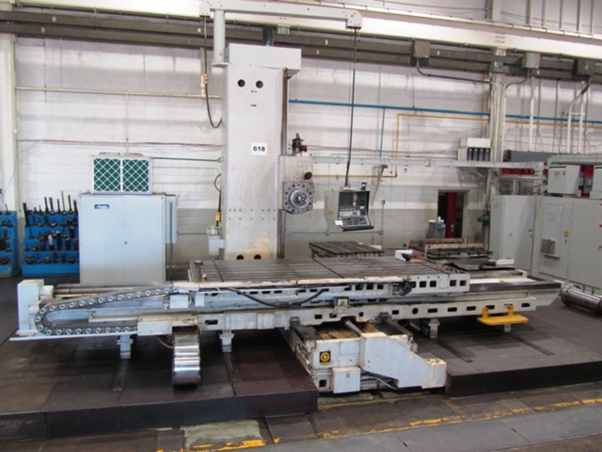 Giddings & Lewis Model 70-H6-T 6'' CNC Table Type Horizontal Boring Mill with 60'' x 144'' Table,