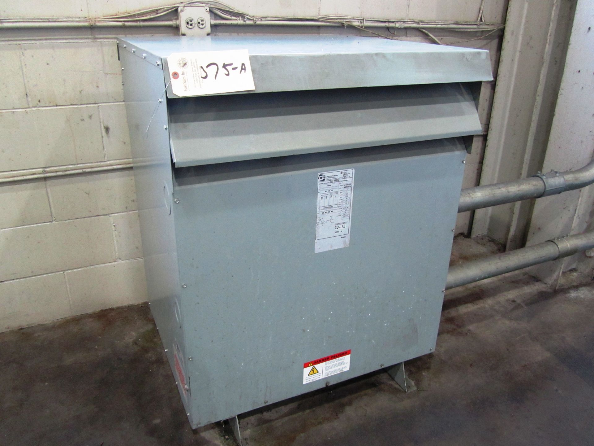 HPS 175 KVA Transformer, sn:M10DB355