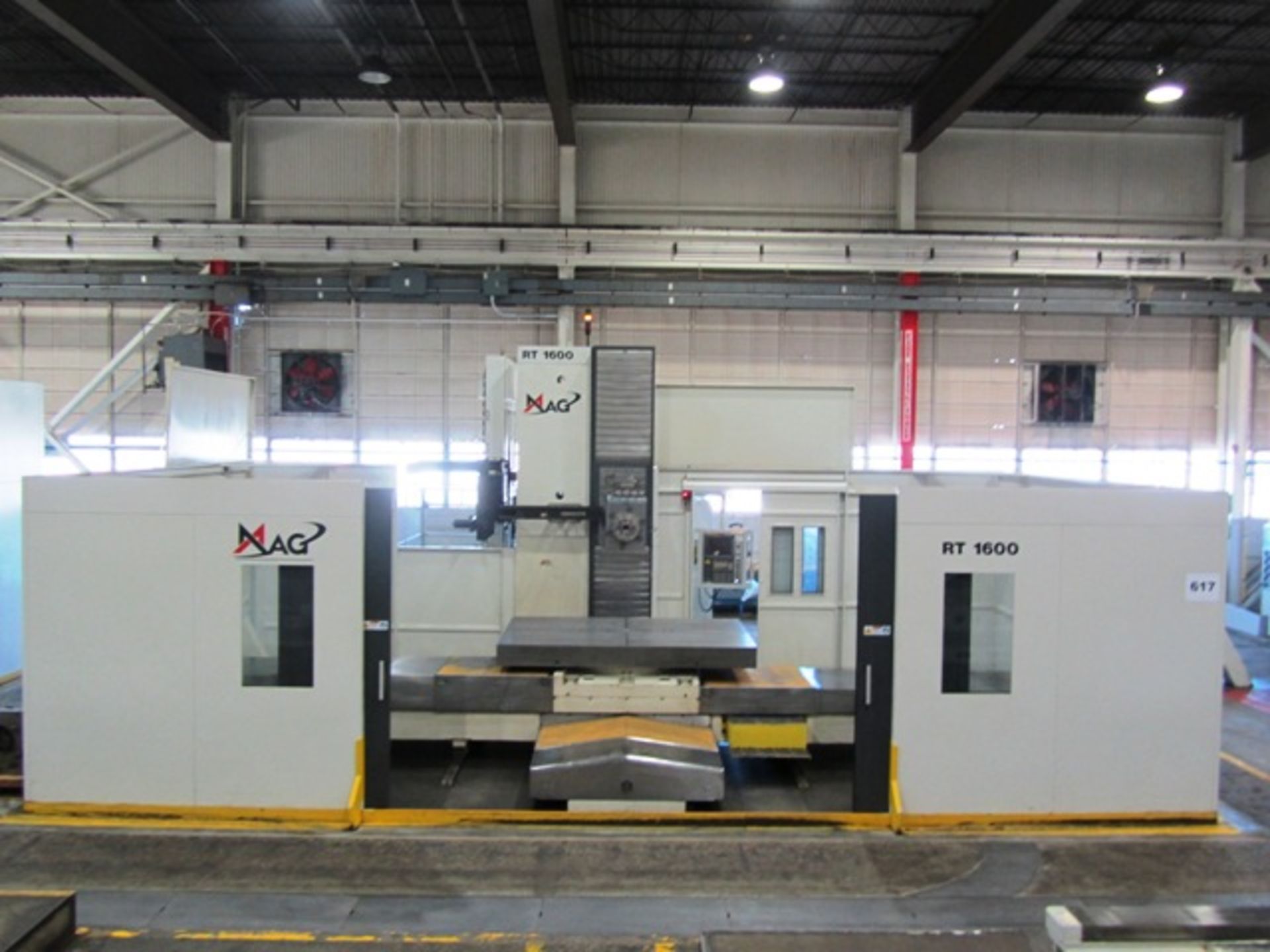 Giddings & Lewis Model RT 1600 6.1'' CNC Table Type Horizontal Boring Mill with 63'' x 98.4'' B-Axis