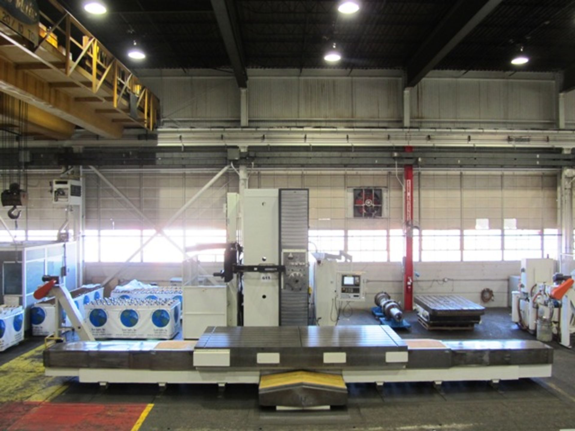 Giddings & Lewis Model PT 1800 6.1'' CNC Table Type Horizontal Boring Mill with 71'' x 165''