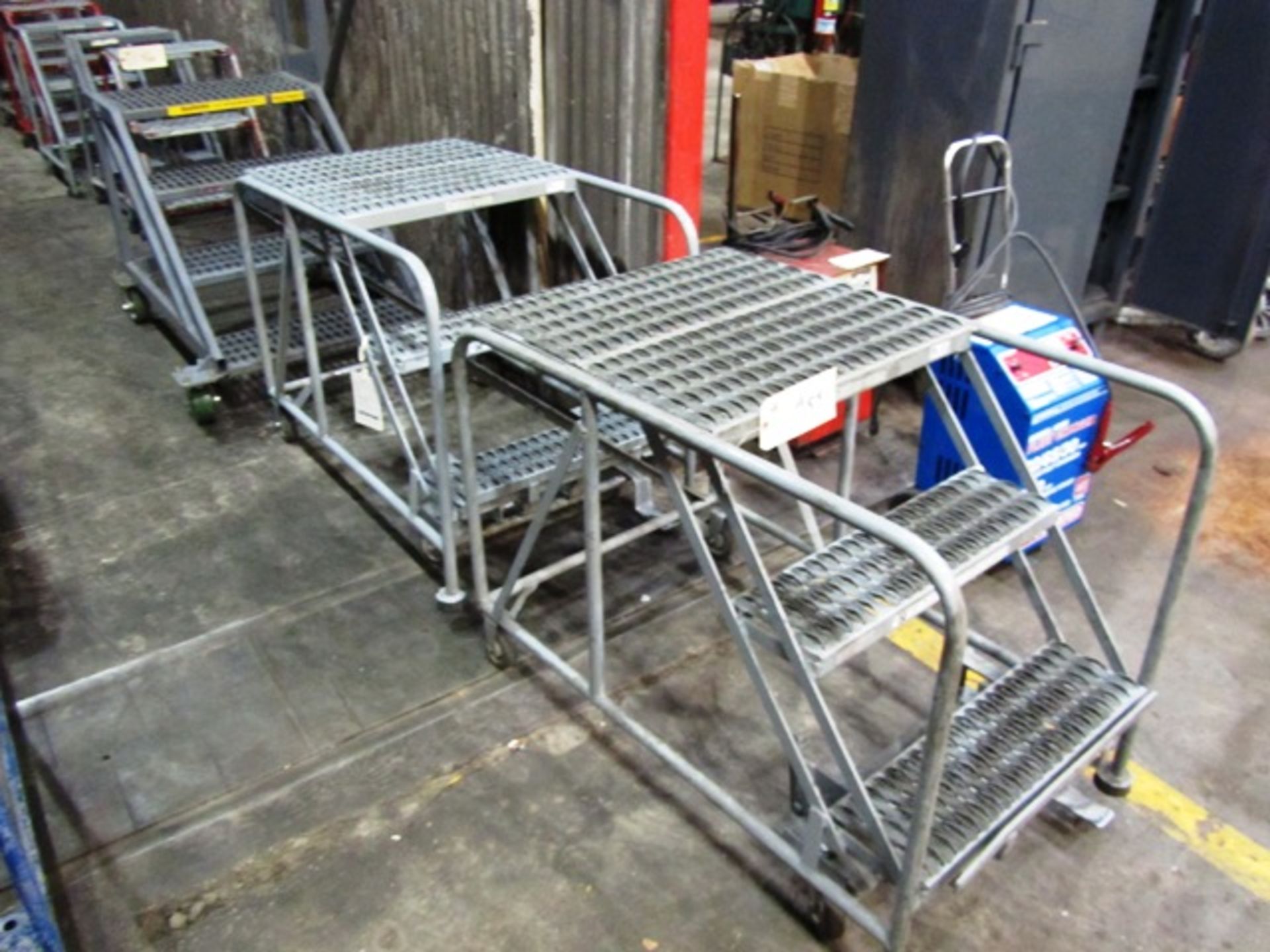 (3) 3-Step Portable Stock Ladders