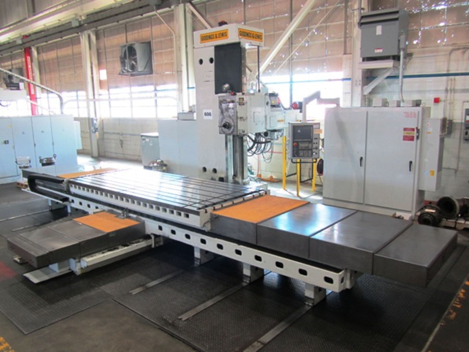 Giddings & Lewis Model PC-50 5'' CNC Table Type Horizontal Boring Mill with 60'' x 144'' Table,