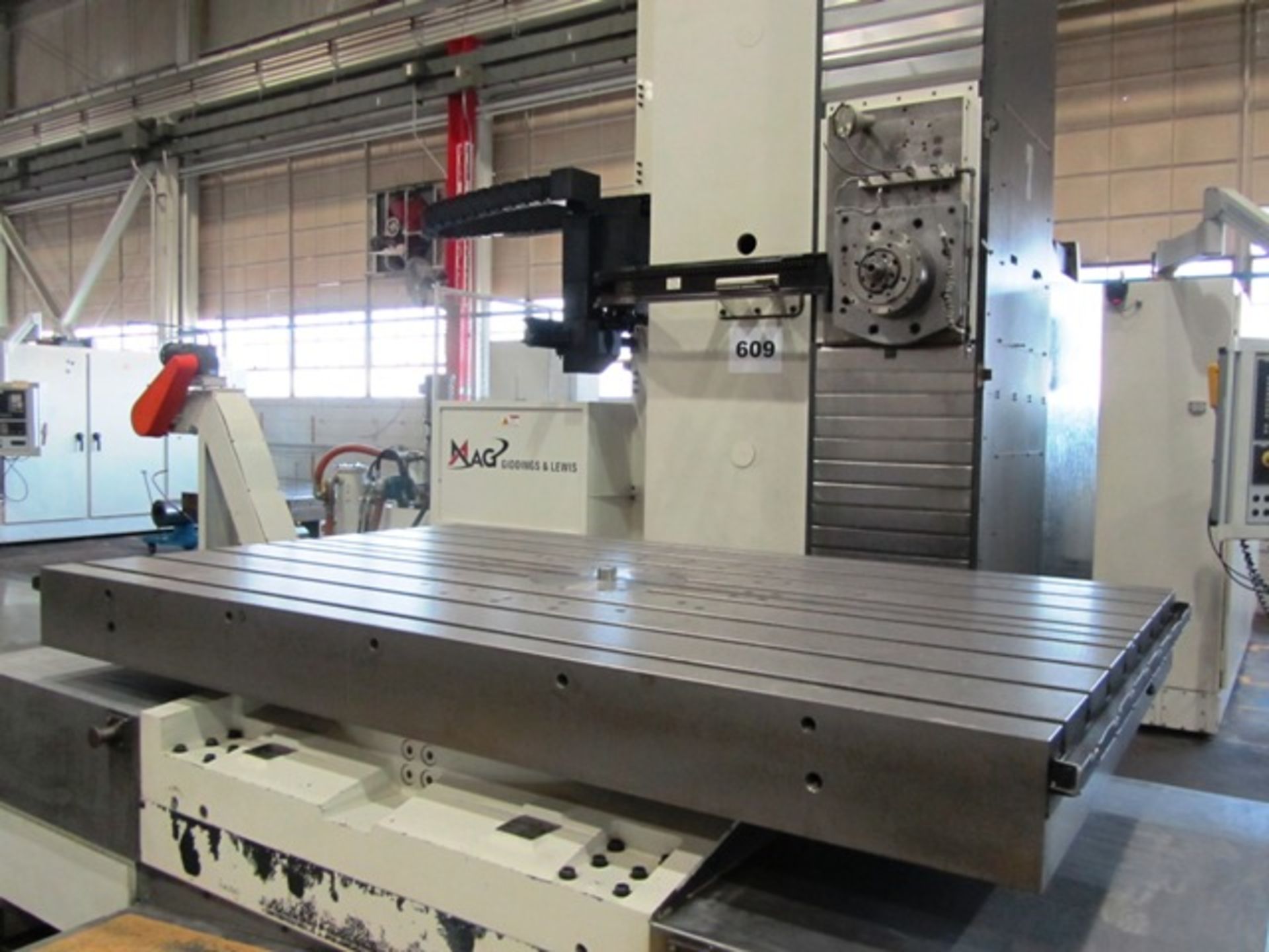 Giddings & Lewis Model RT 1600 6.1'' CNC Table Type Horizontal Boring Mill with 63'' x 98.4'' B-Axis - Image 4 of 4