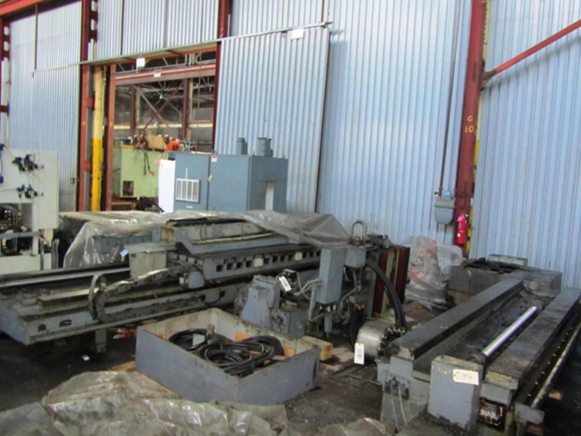 Giddings & Lewis Model PC-50 5'' CNC Table Type Horizontal Boring Mill with 60'' x 120'' Table, - Image 2 of 4
