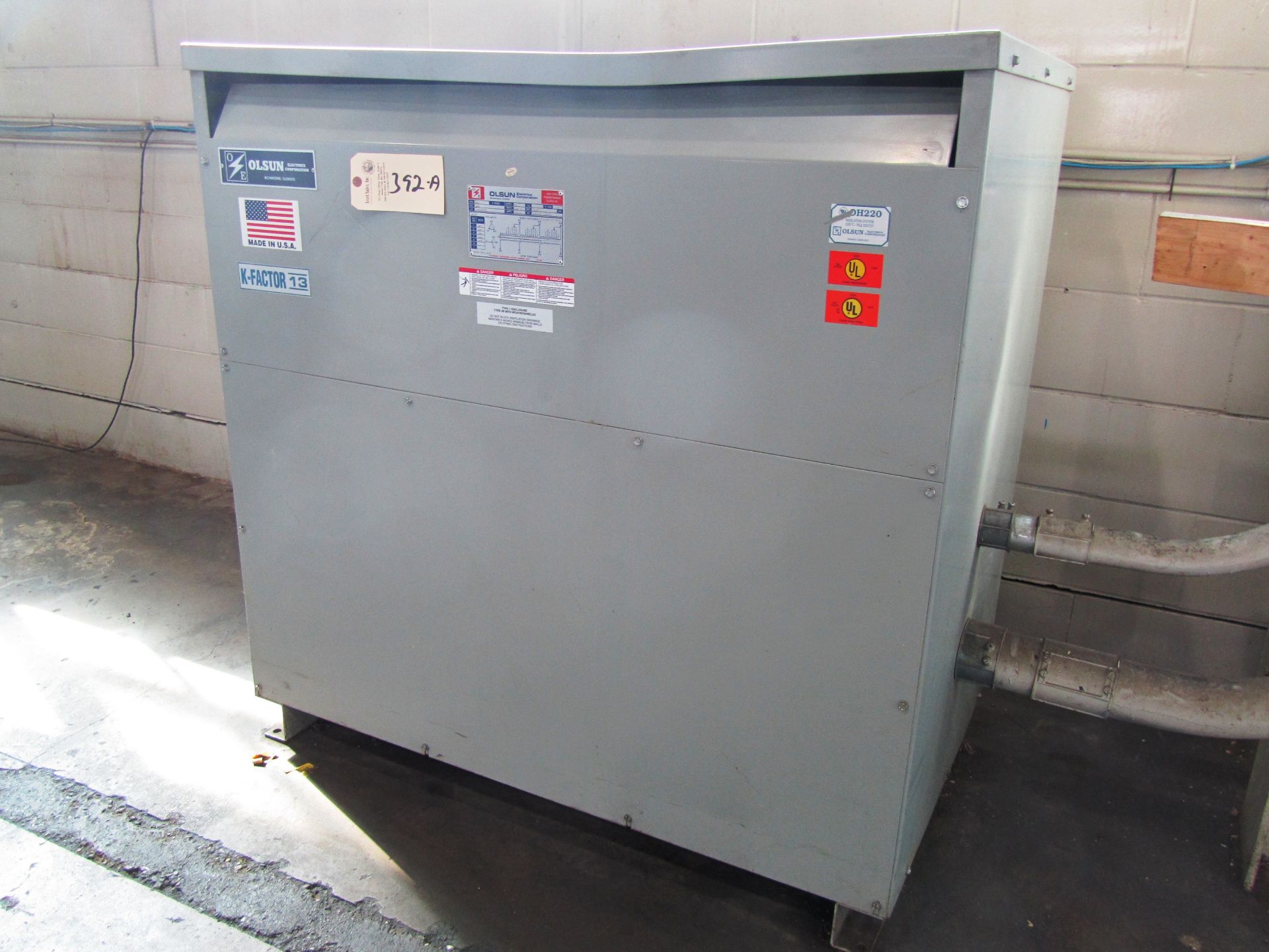 Olson 150 KVA Transformer, sn:A66495-135719