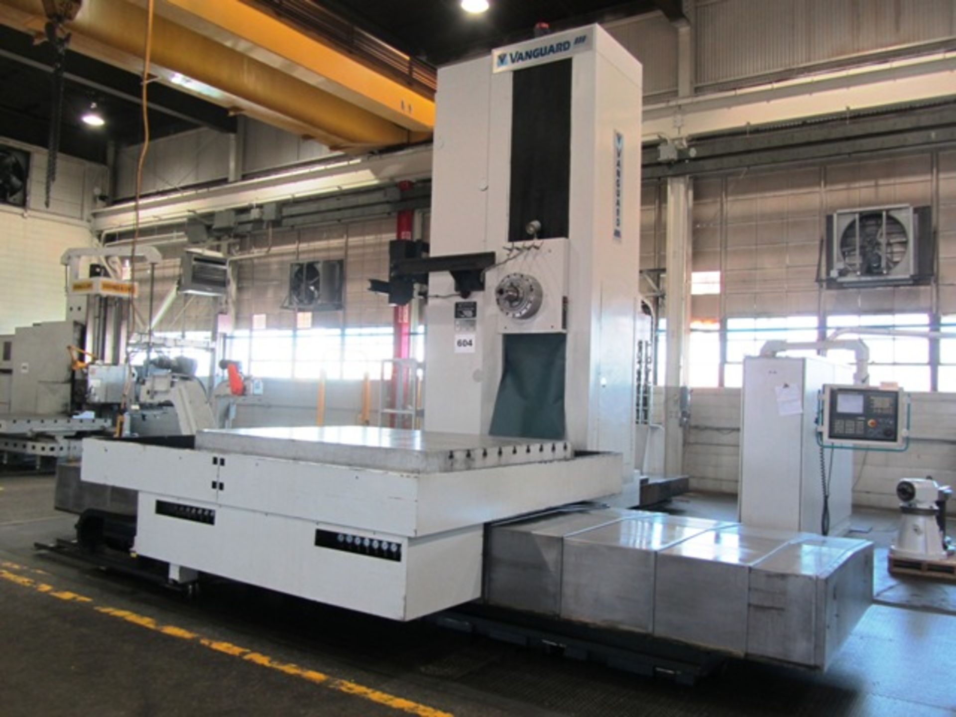 Vanguard 6.3'' CNC Table Type Horizontal Boring Mill with 78'' x 98'' 360,000 Position B-Axis Rotary - Image 3 of 5
