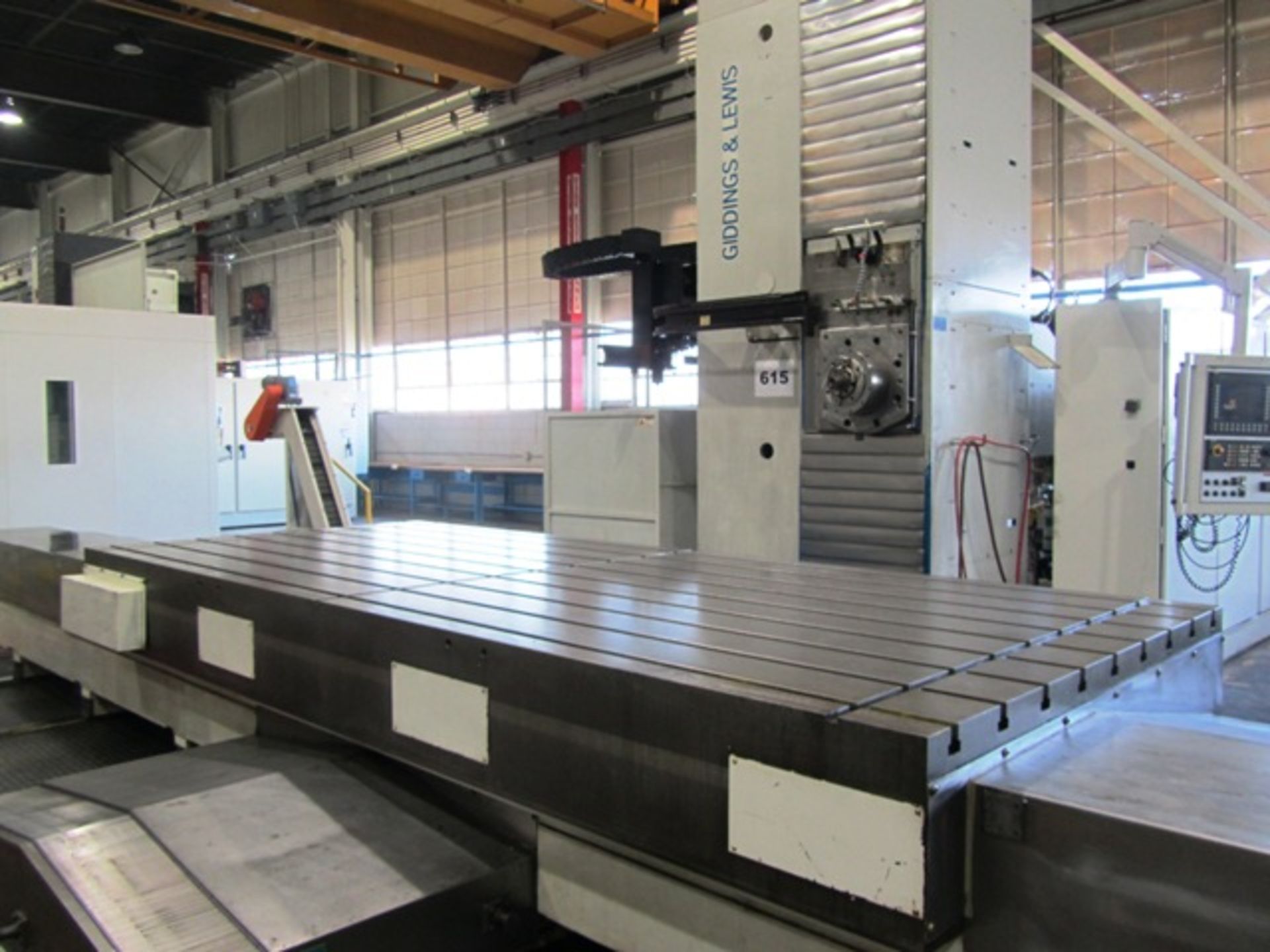 Giddings & Lewis Model PT 1800 6.1'' CNC Table Type Horizontal Boring Mill with 71'' x 165'' - Image 4 of 4