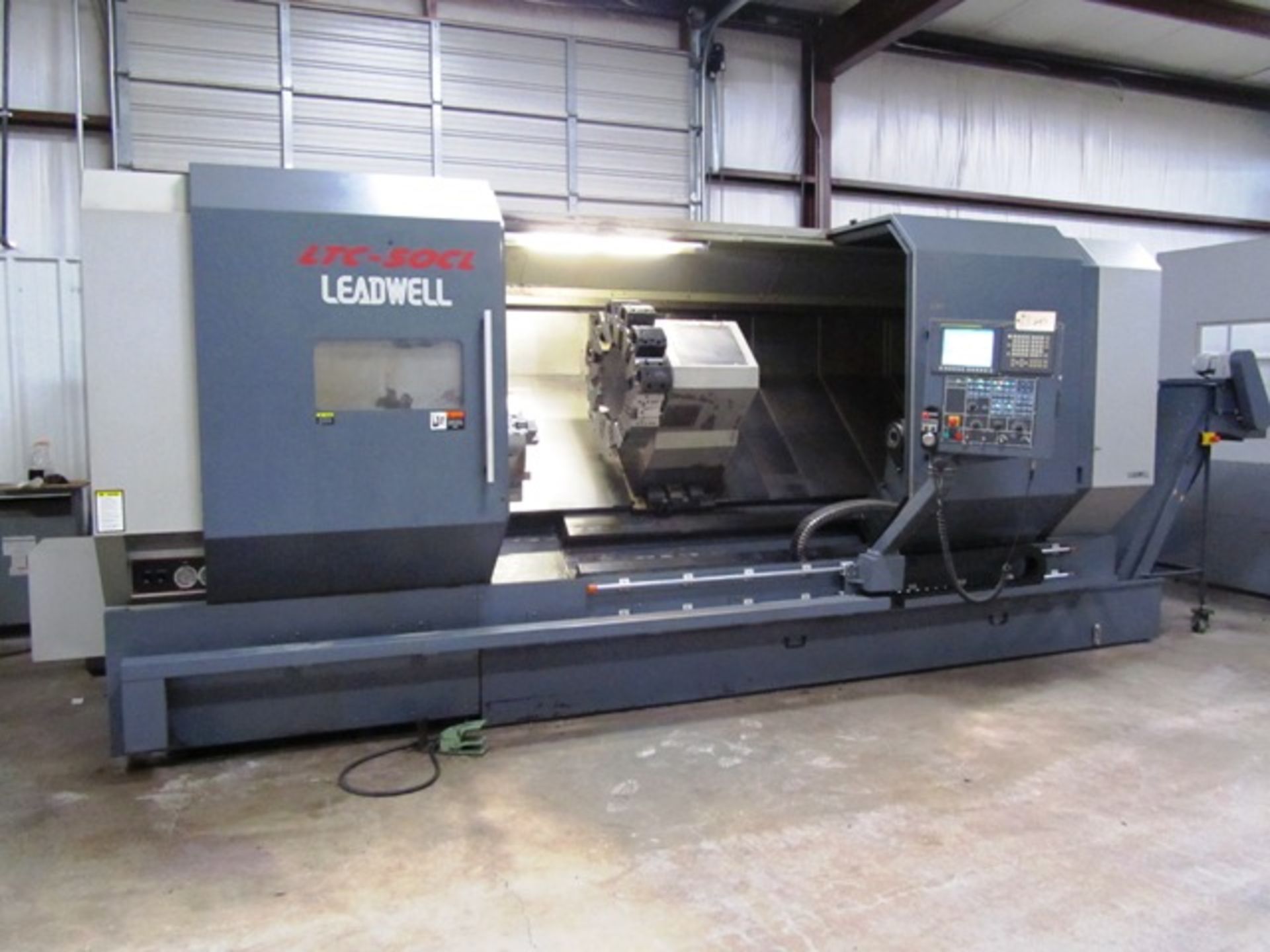 Leadwell Model LTC-50CL CNC Turning Center with 21'' 3-Jaw Power Chuck x 70'' Max Turning Length,