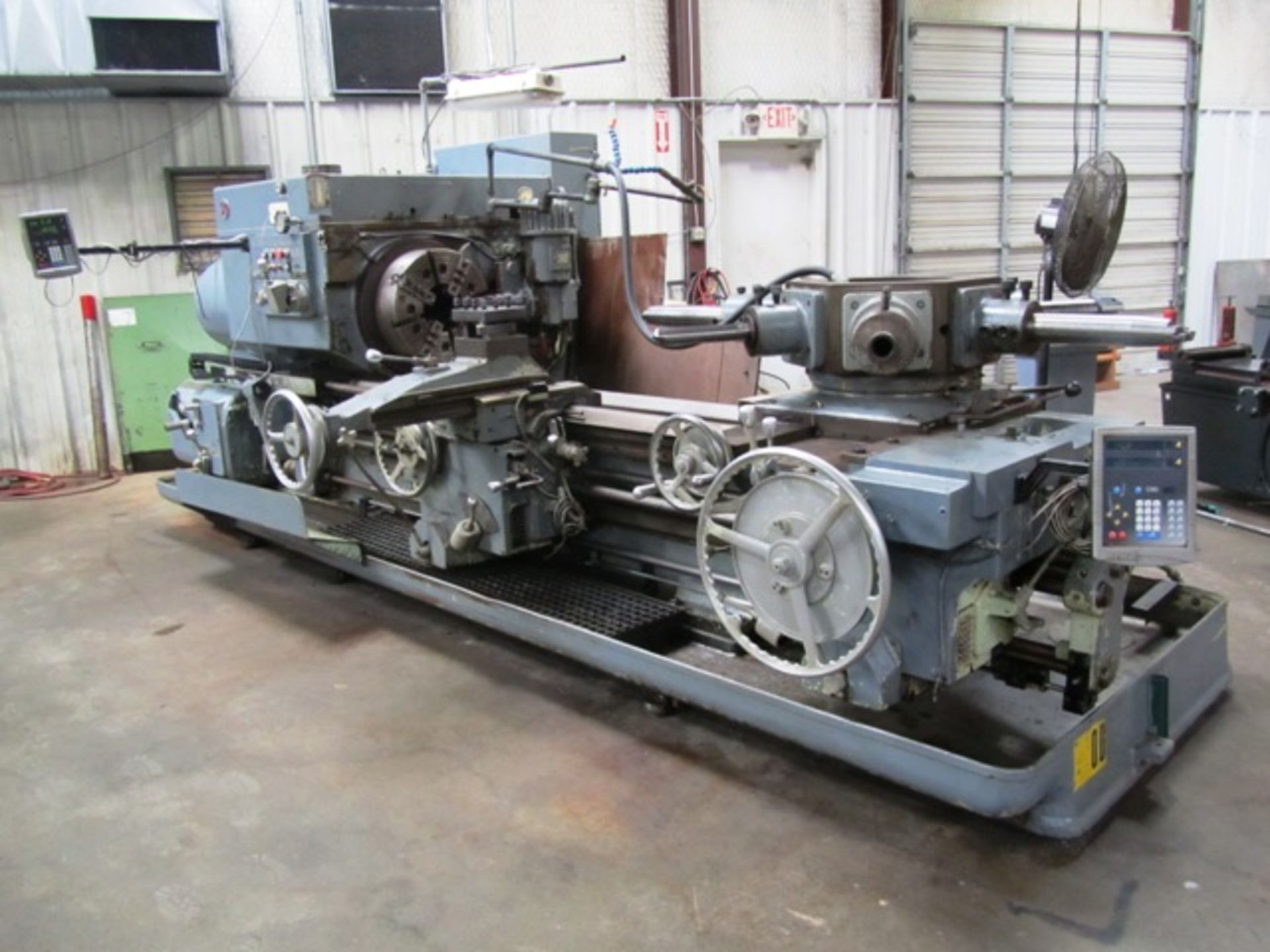 Warner & Swasey #4A Model M-3350 Square Head Turret Lathe with 20'' 4-Jaw Chuck, Power Wrench, 9-1/