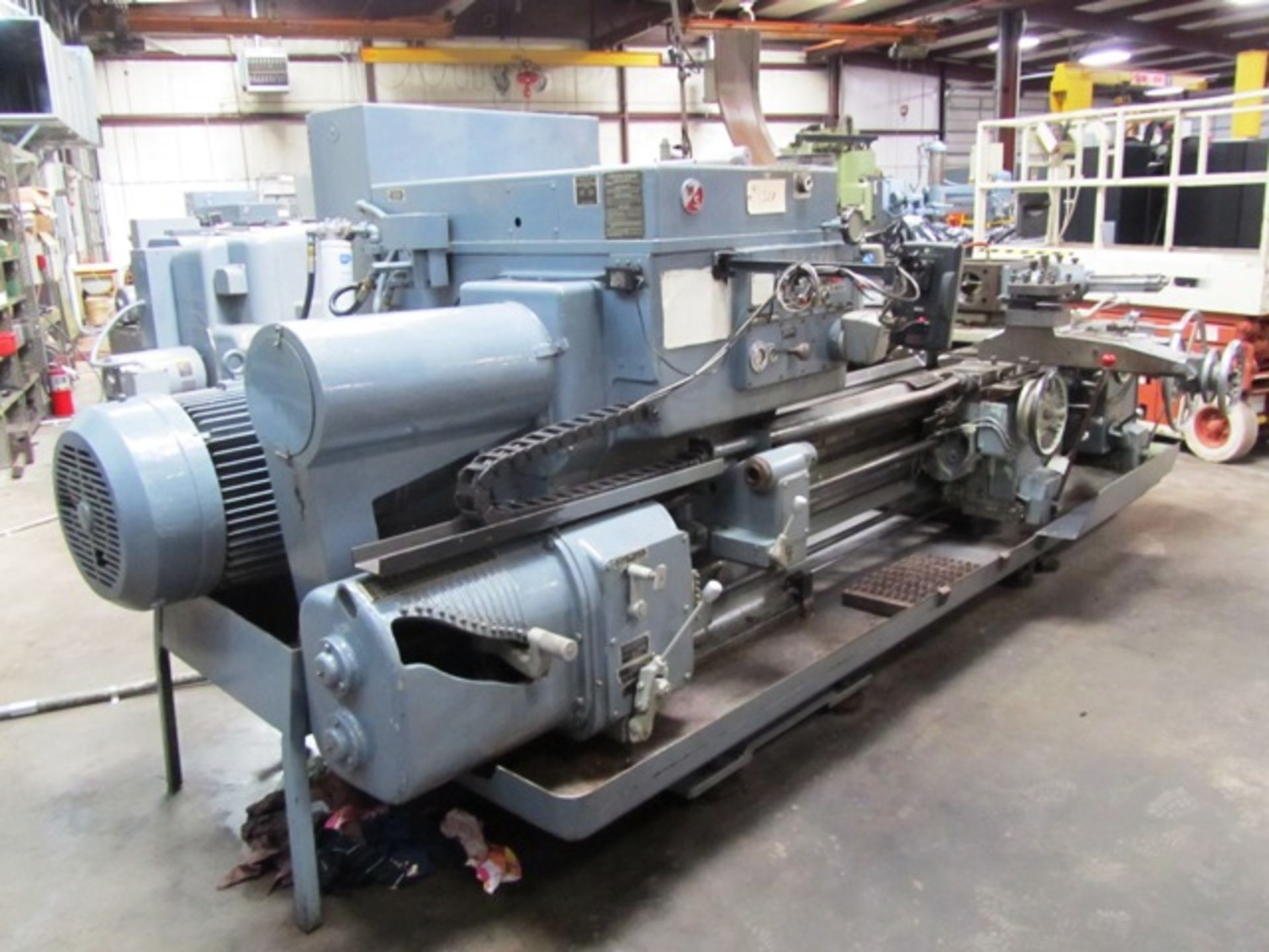 Warner & Swasey #3A Model M3500 Square Head Turret Lathe with 20'' 4-Jaw Chuck, Power Wrench, 6'' - Image 3 of 5