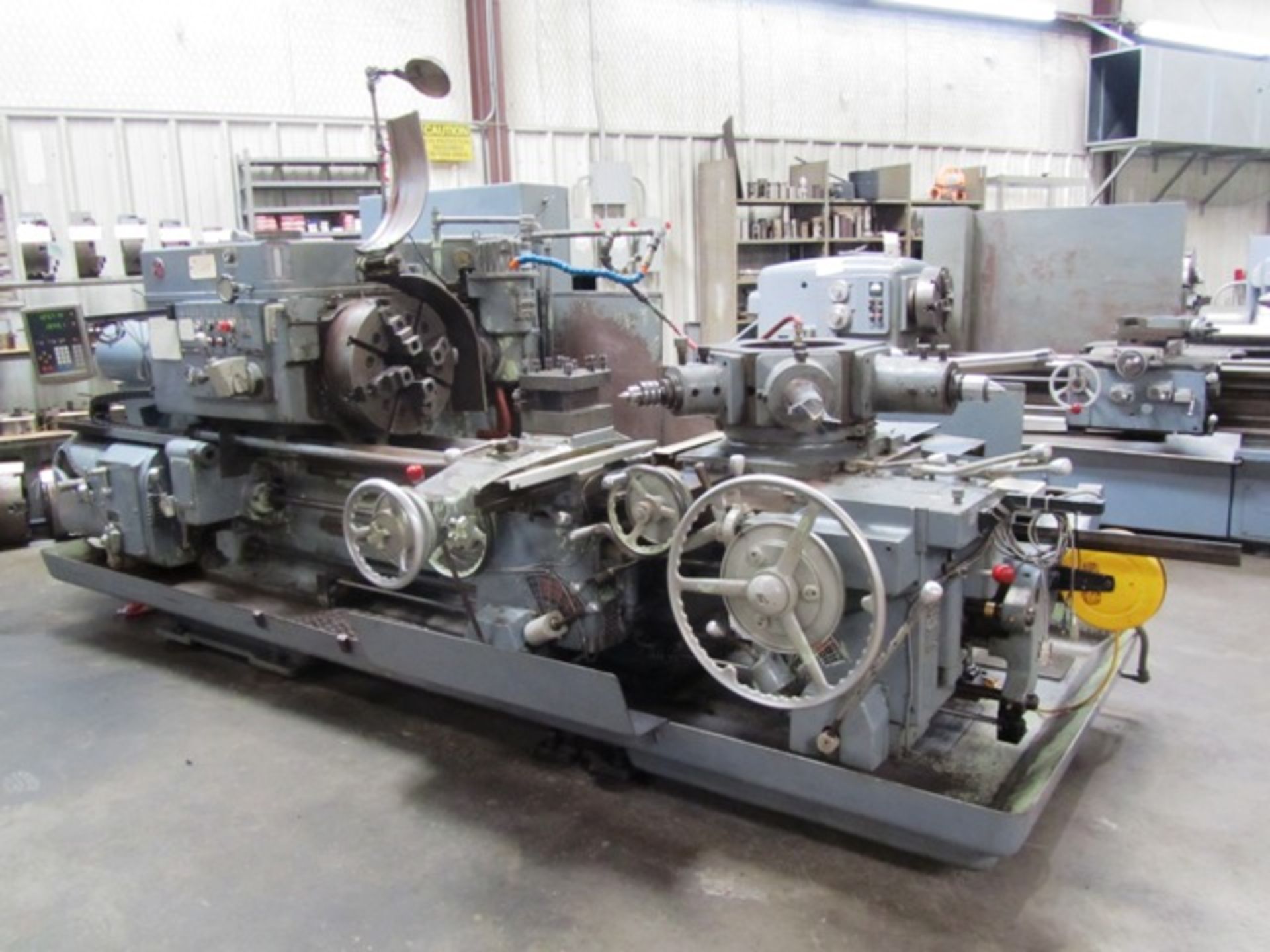 Warner & Swasey #3A Model M3500 Square Head Turret Lathe with 20'' 4-Jaw Chuck, Power Wrench, 6'' - Image 2 of 5