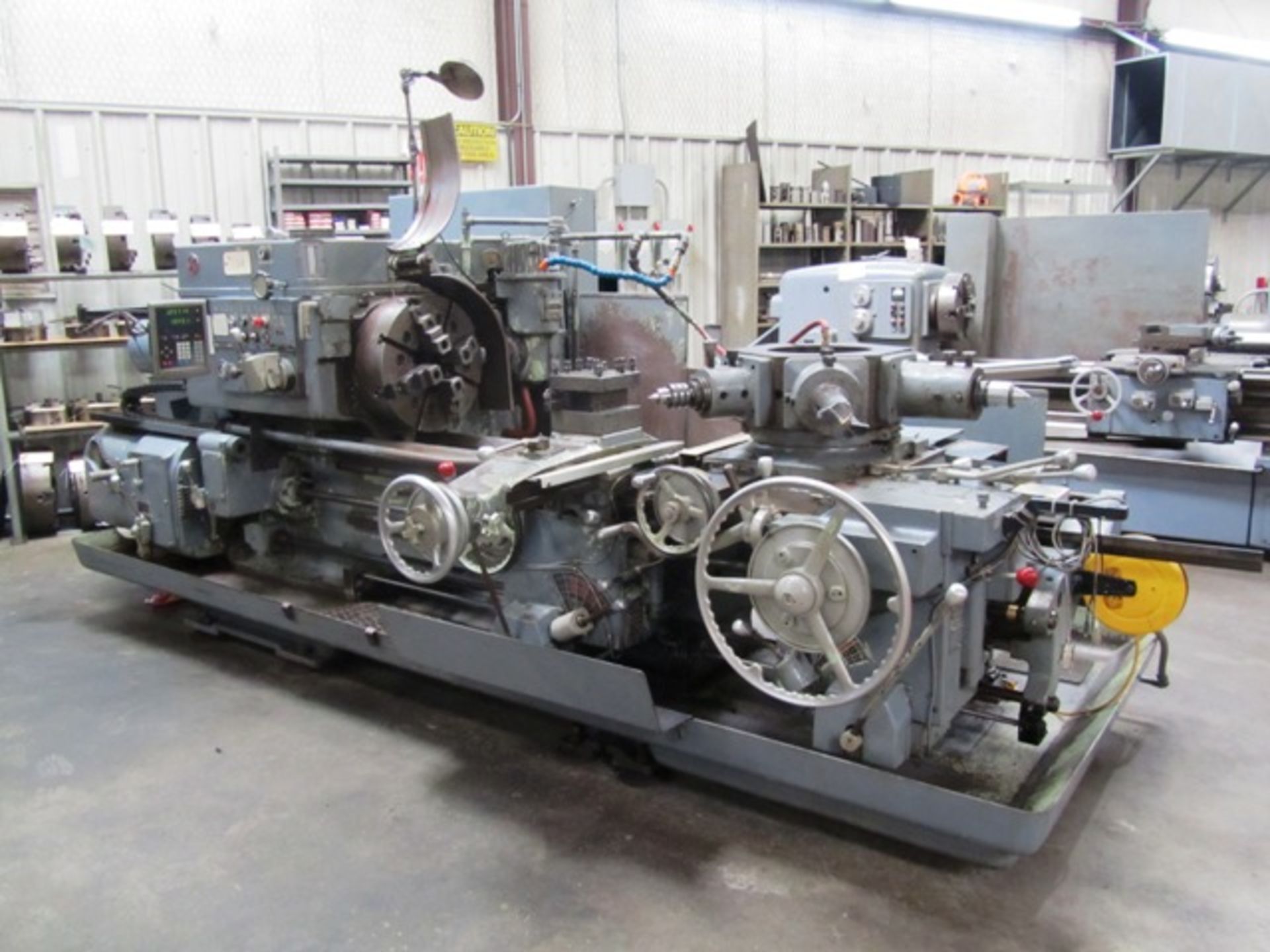 Warner & Swasey #3A Model M3500 Square Head Turret Lathe with 20'' 4-Jaw Chuck, Power Wrench, 6''