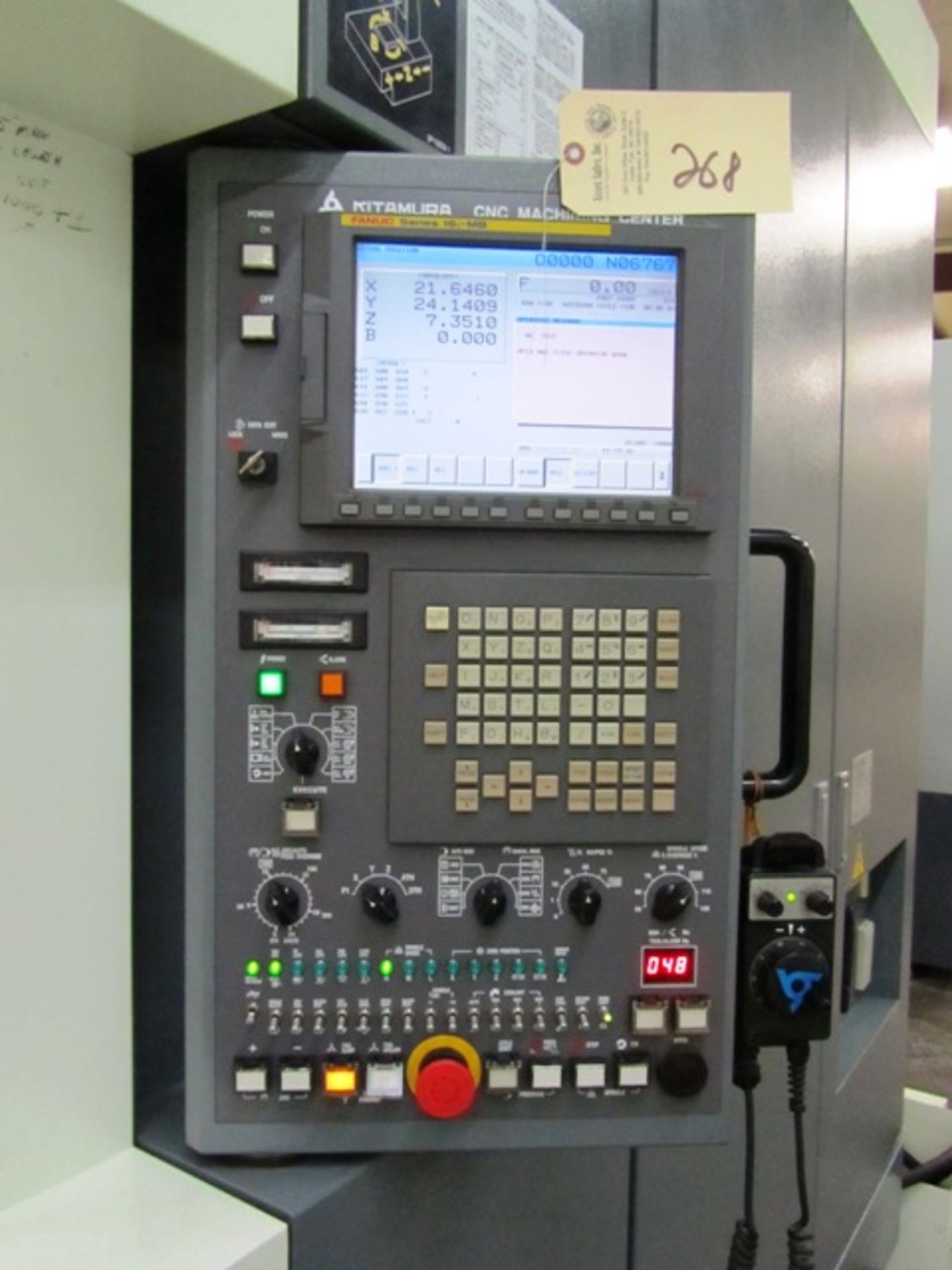 Kitamura Model HX630i 4-Axis CNC Horizontal Machining Center with (2) 24.75'' Pallets, .001 Degree - Image 2 of 5