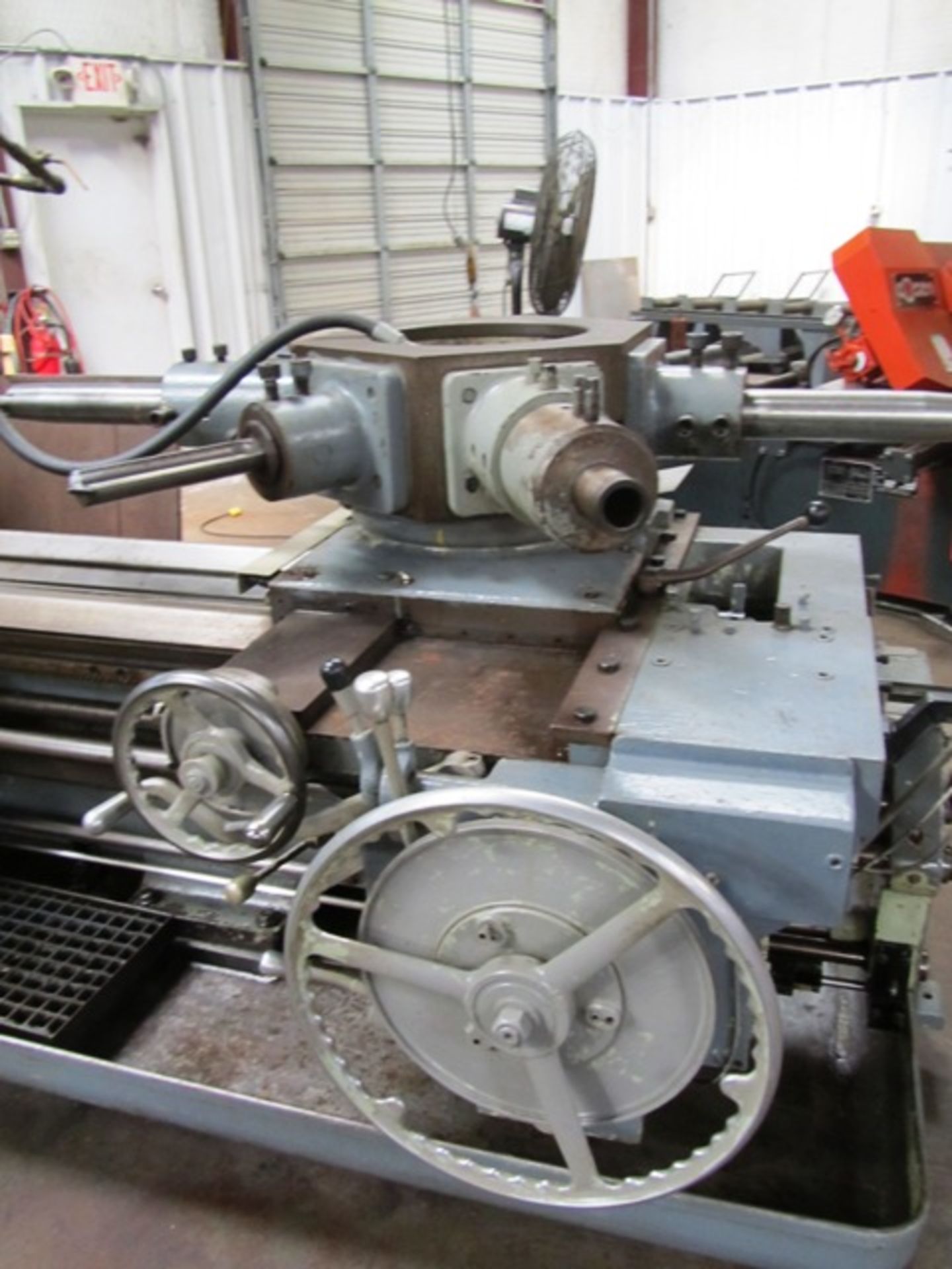 Warner & Swasey #4A Model M-3350 Square Head Turret Lathe with 20'' 4-Jaw Chuck, Power Wrench, 9-1/ - Image 4 of 6