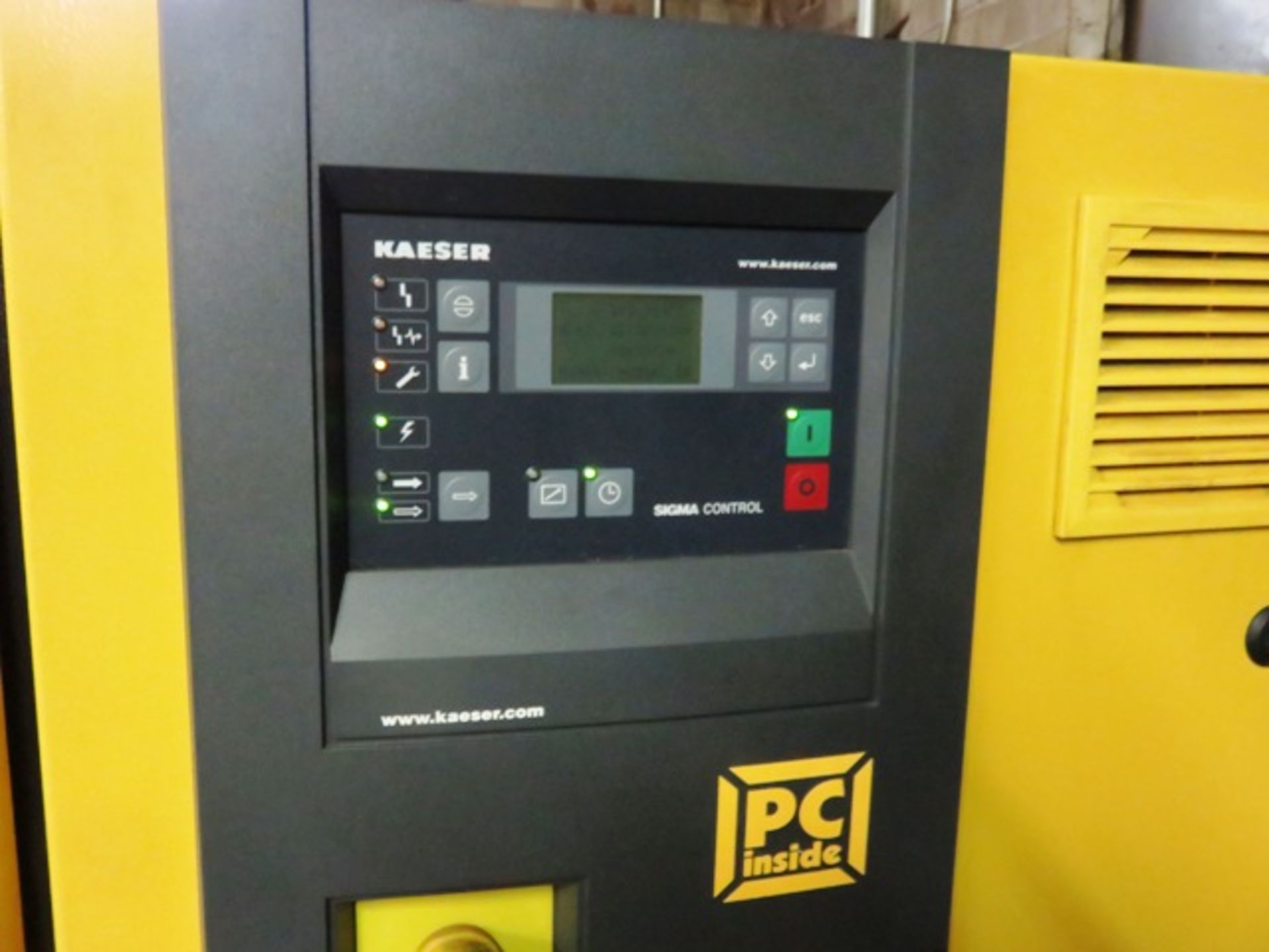 Kaeser Model ASD40S Rotary Air Compressor with Sigma PC Control, 40 HP, sn:1164, mfg.2008 - Image 2 of 2