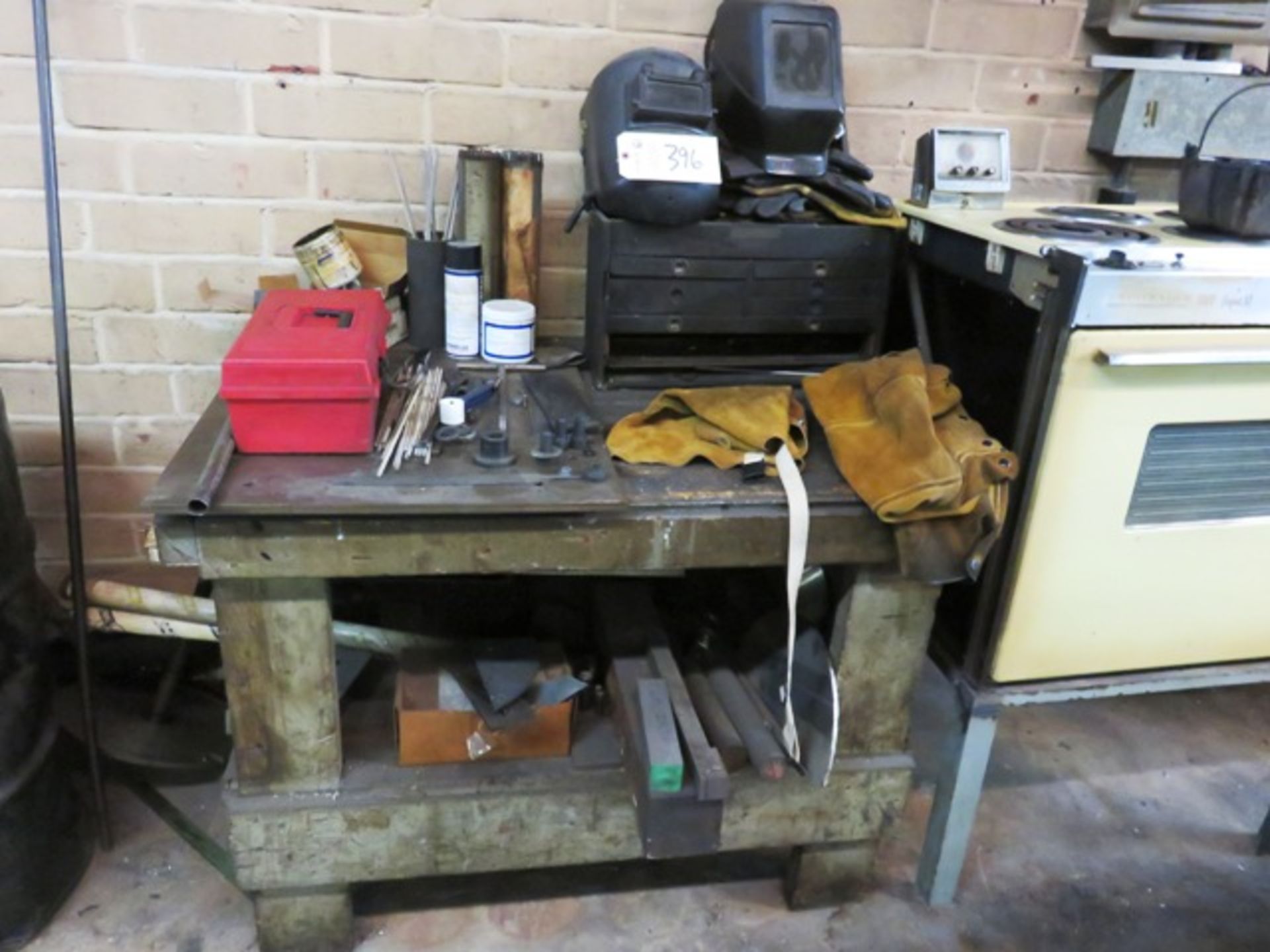 (2) Work Tables with Welding Accessories, Toolbox