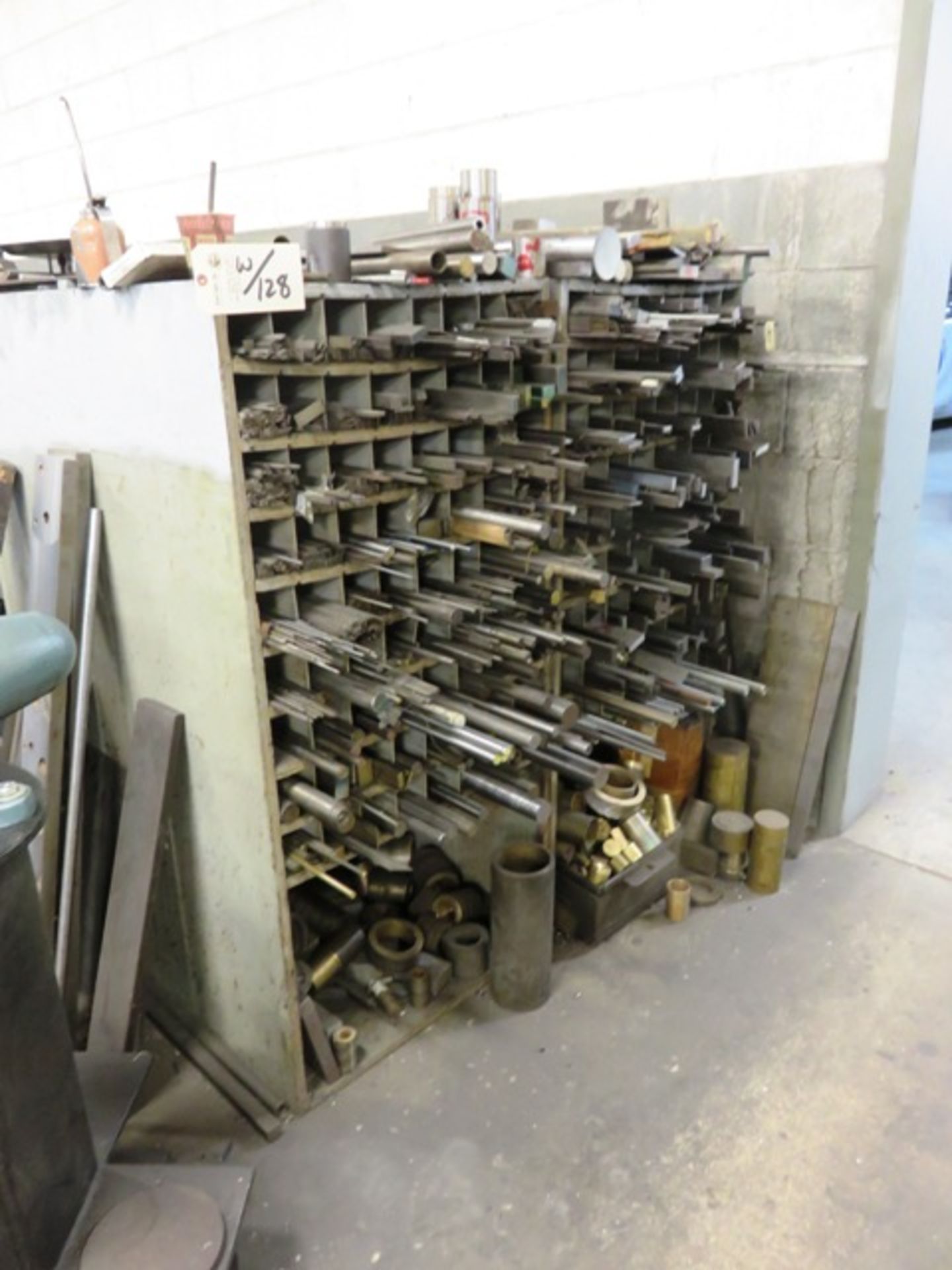 (3) Racks & Contents - Metal, Round, Flat Stock, Brass, Stainless - Image 3 of 3