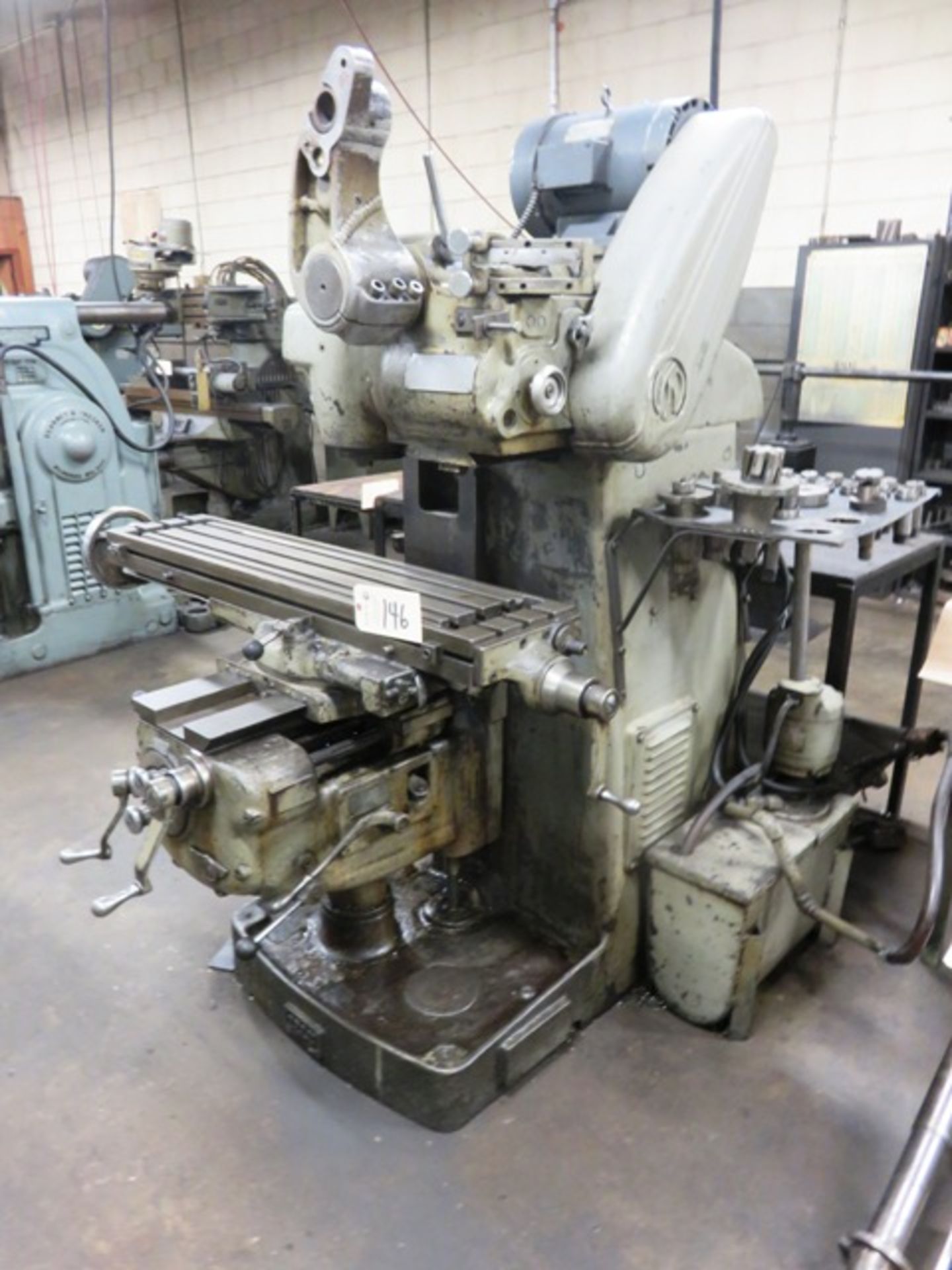 Van Norman Model 16 Horizontal Milling Machine with 10'' x 40-1/2'' Table, sn:16L-3019-156