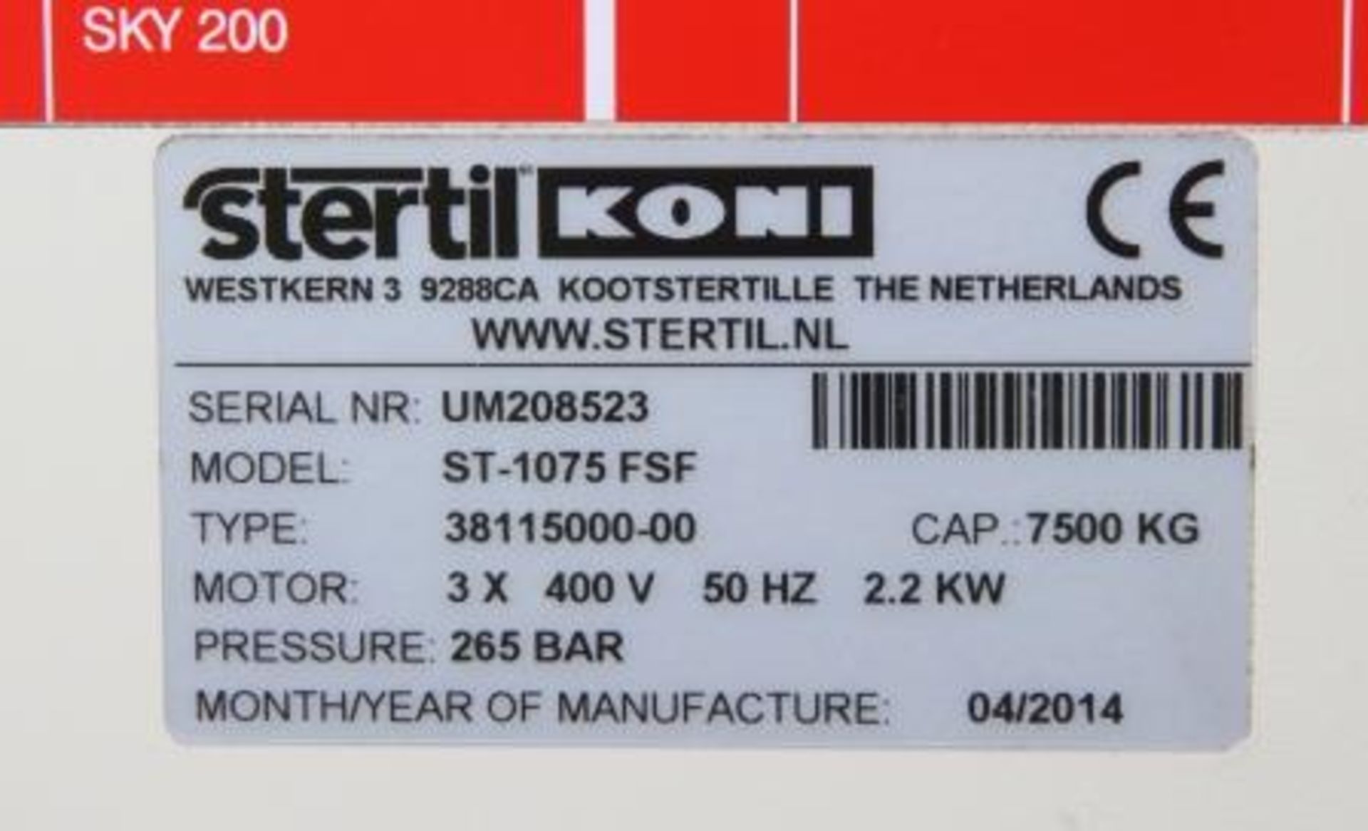 Stertil Koni Mobile Column Lifts (Cabled) - Image 11 of 20