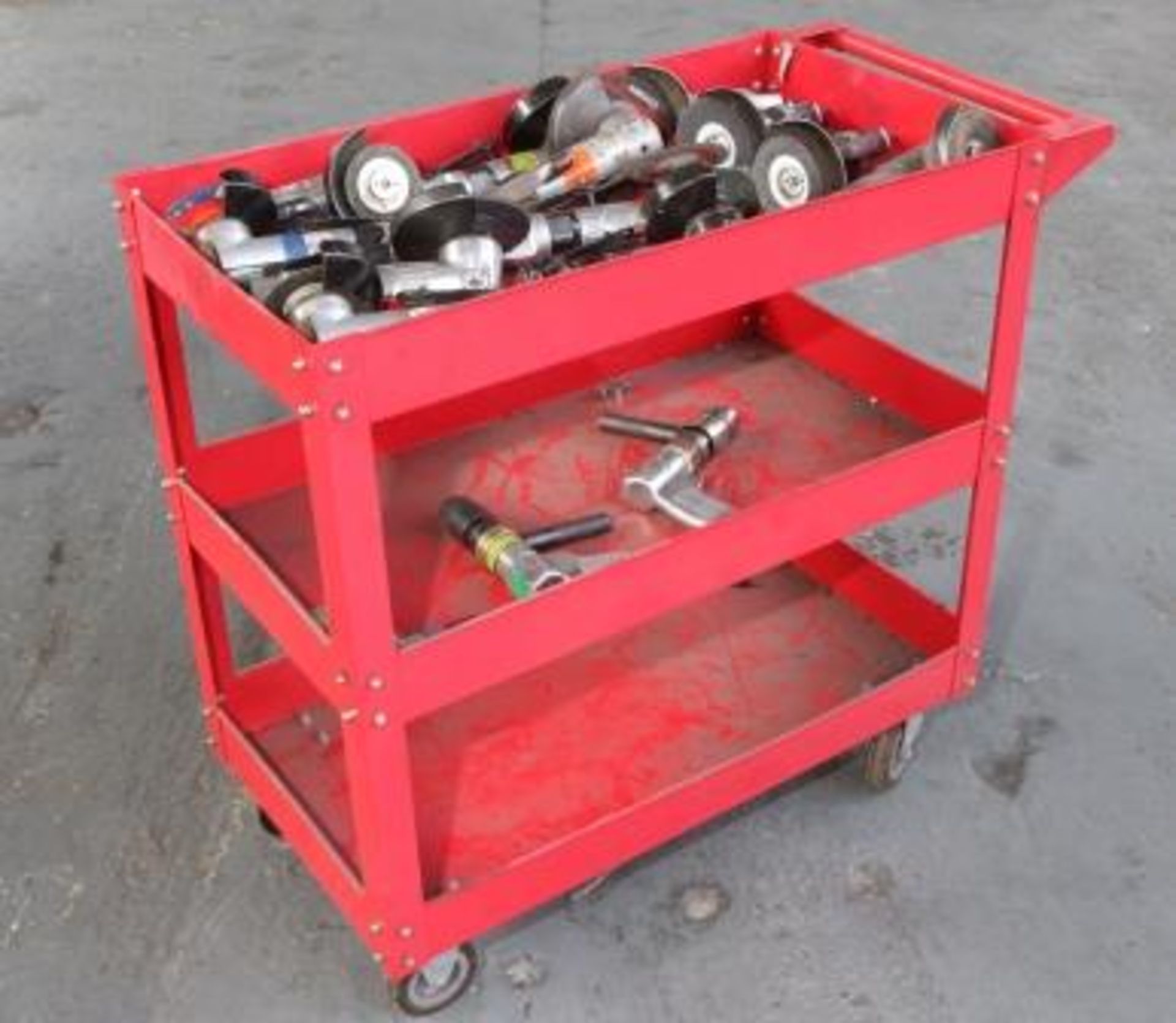 Qty of Air Tools on Trolley