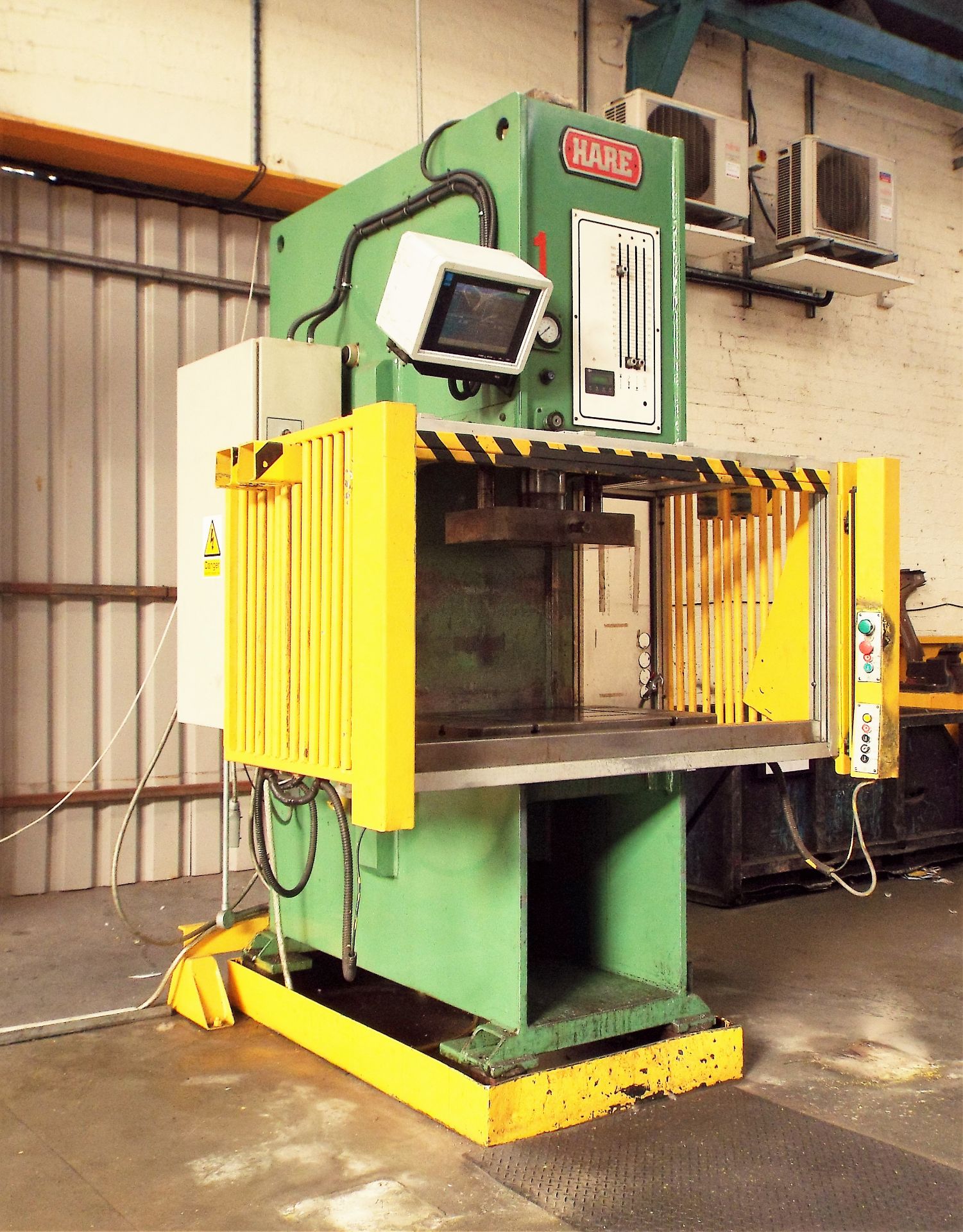 P.J. Hare C Frame Hydraulic Press.