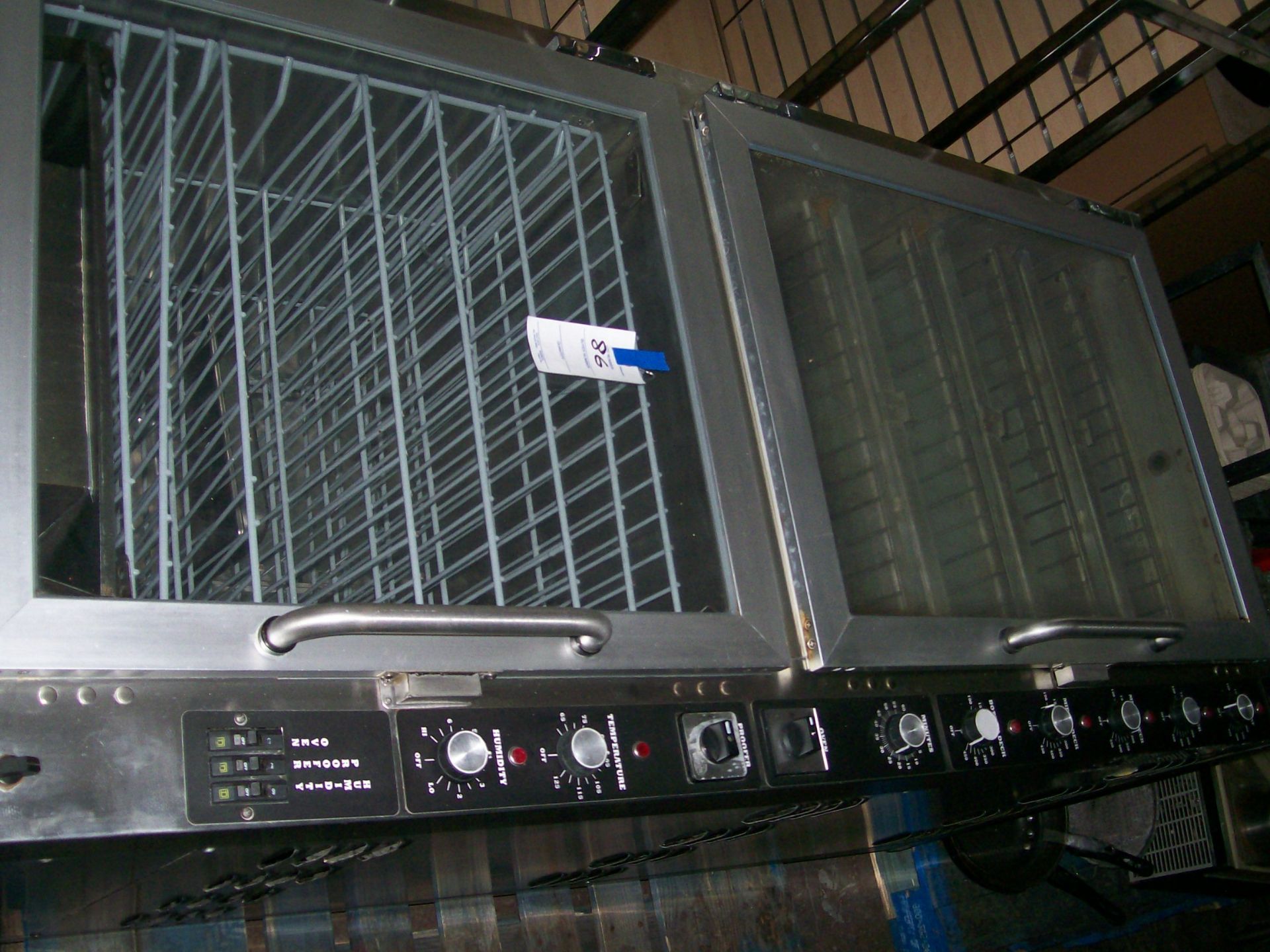 SUPER SYSTEMS PROOFER & OVEN MDL08-4-JJ; SN 11846 W/HUMIDITY; TOPIS OVEN 100-145 DEGREES BOTTOM