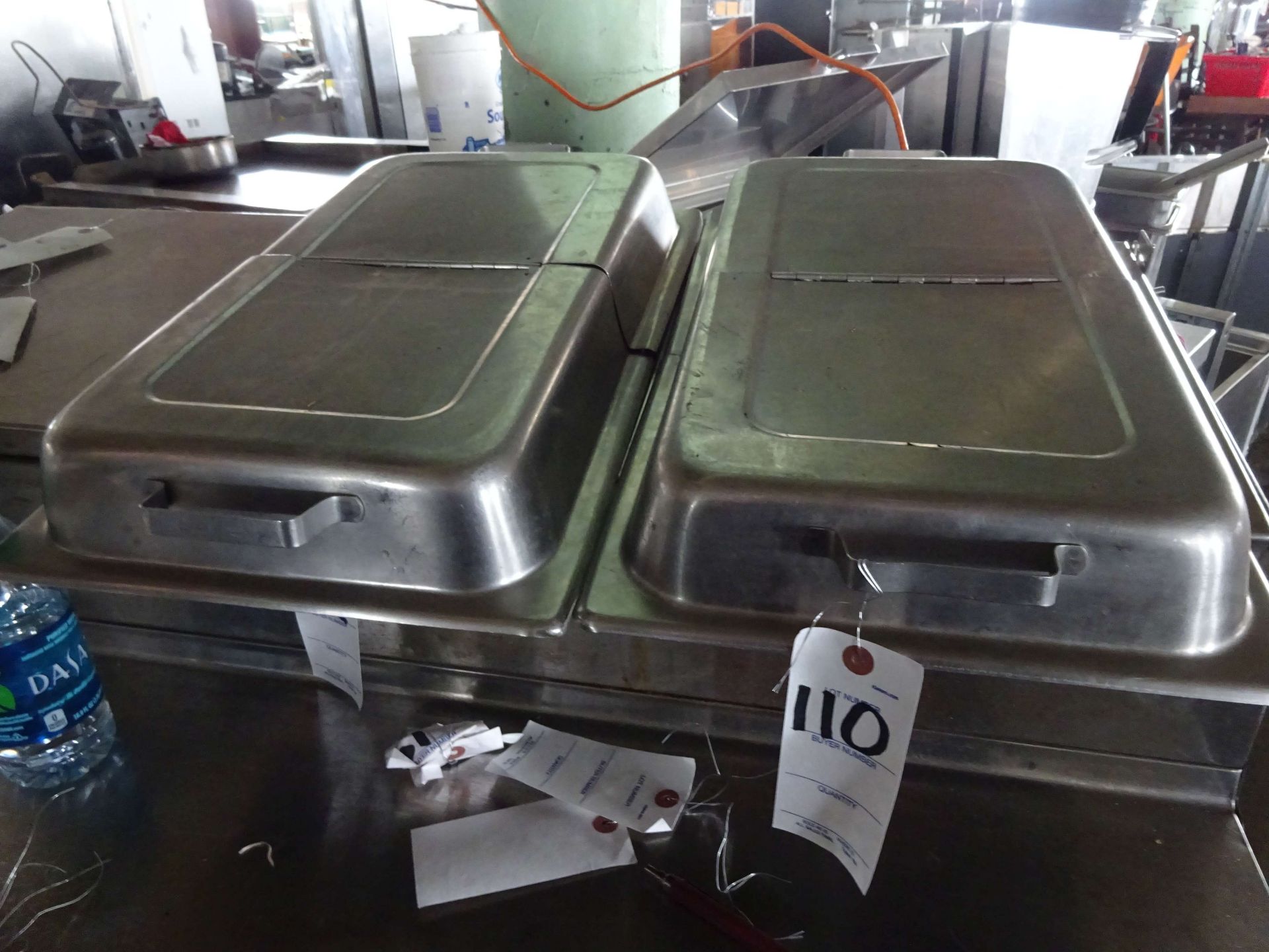 FULL PAN LIDS HINGED & DOMED TOP QTY 2