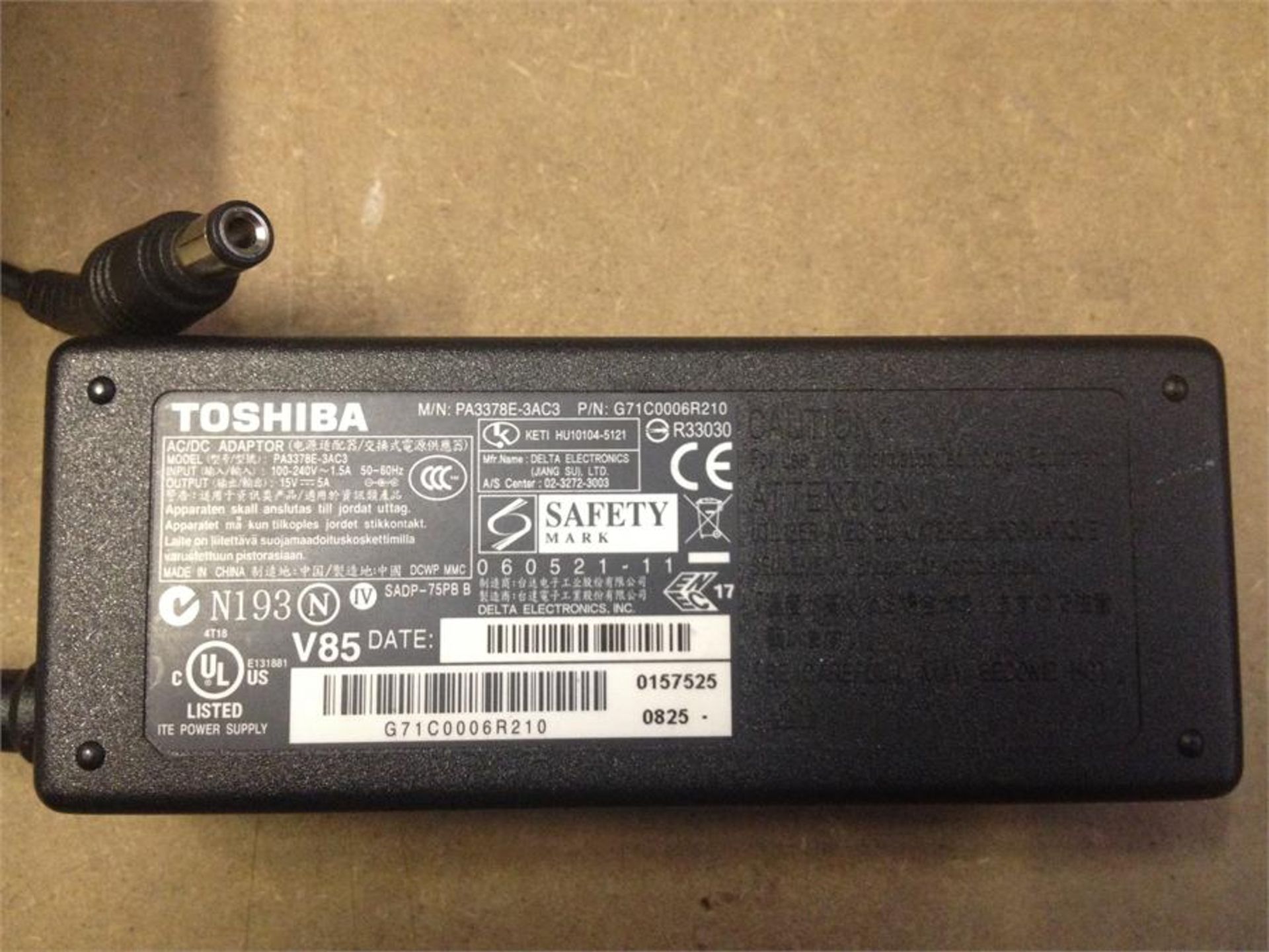 ASR1146 Toshiba PA3378E-2ACA 15V 5A Power Adapter